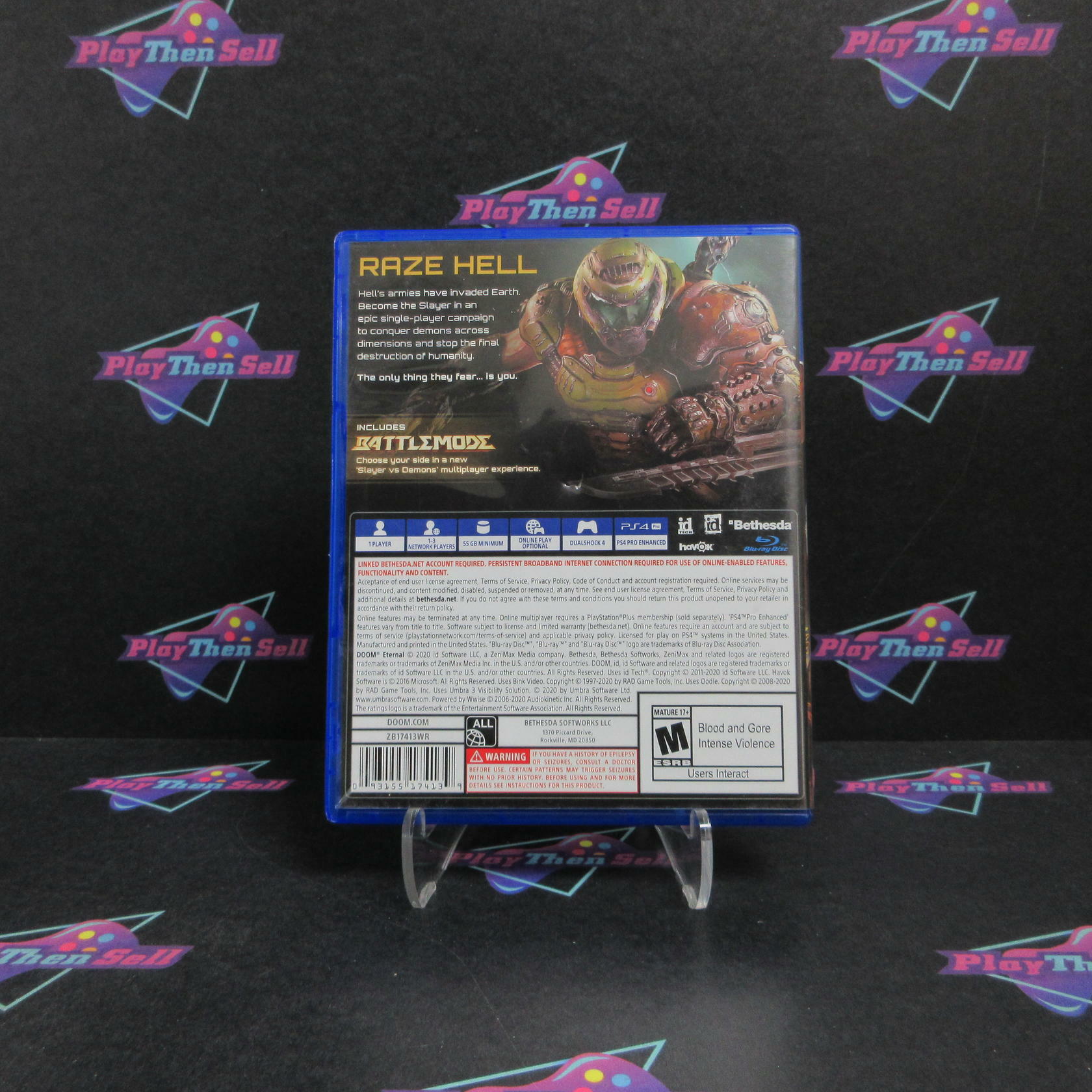 DOOM Eternal PS4 PlayStation 4 Complete - Very Good