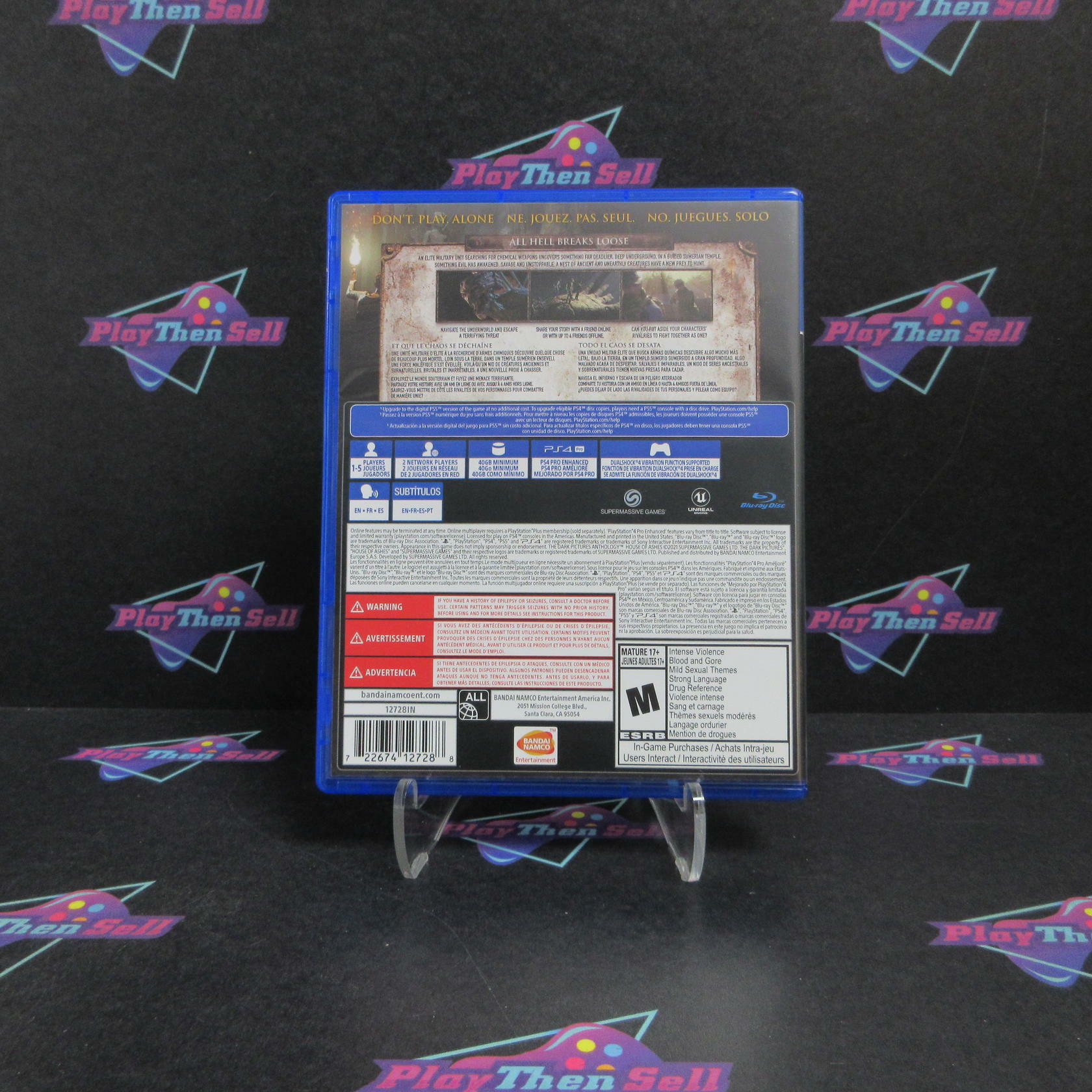 The Dark Pictures House of Ashes PS4 PlayStation 4 Complete - Refurbished