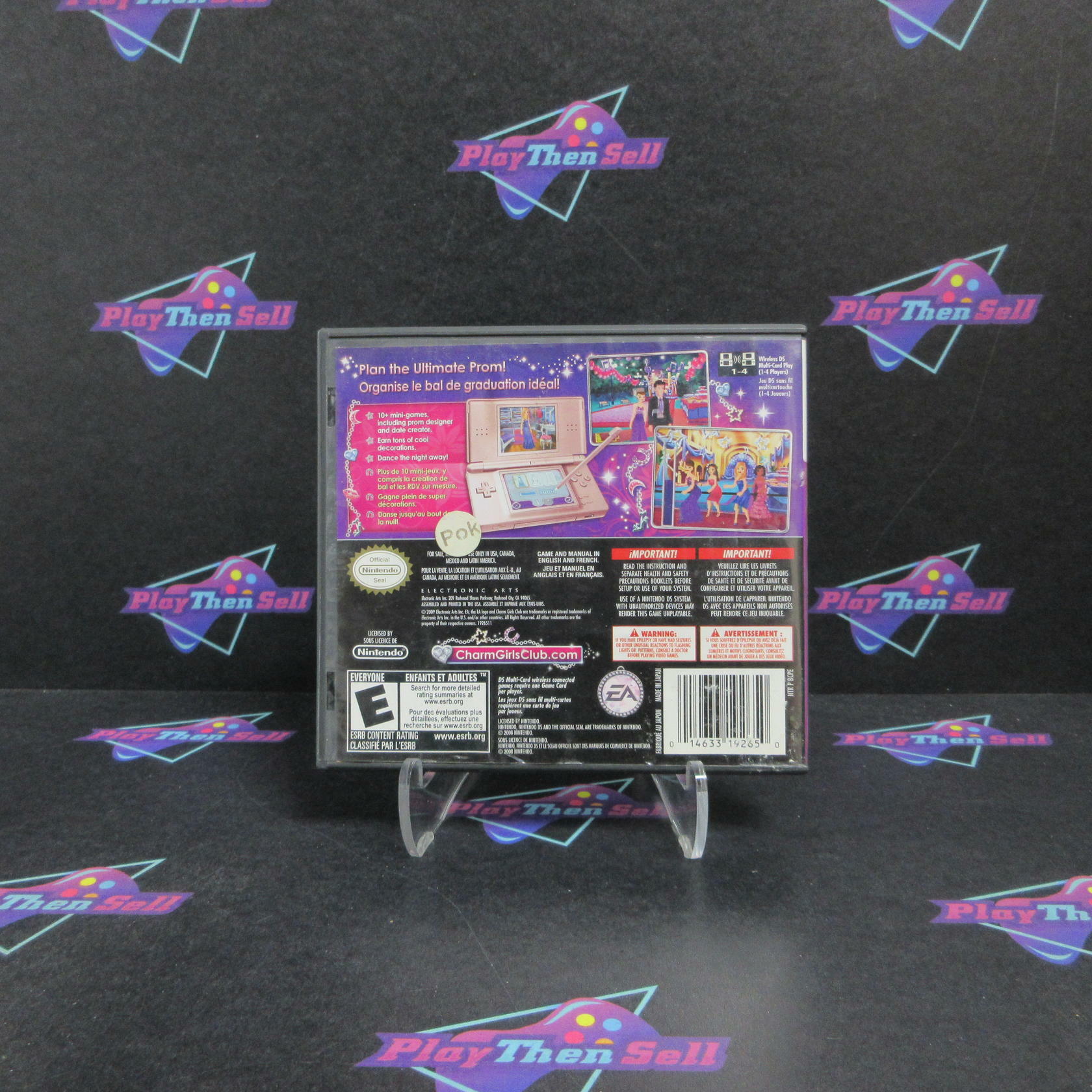 Charm Girls Club My Perfect Prom Nintendo DS + Poster Complete - Very Good