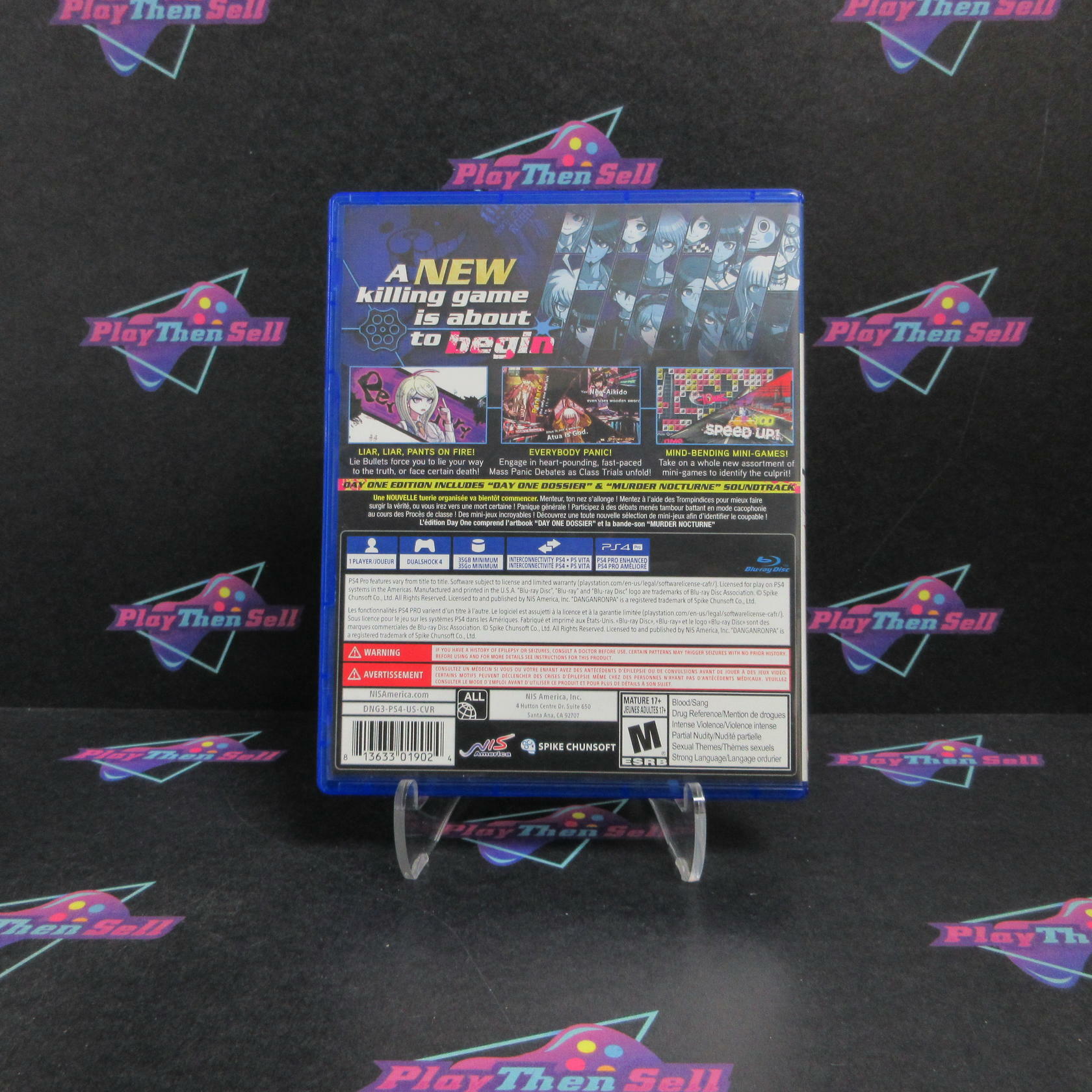 Danganronpa V3 Killing Harmony Day One PS4 + Soundtrack Complete - Refurbished