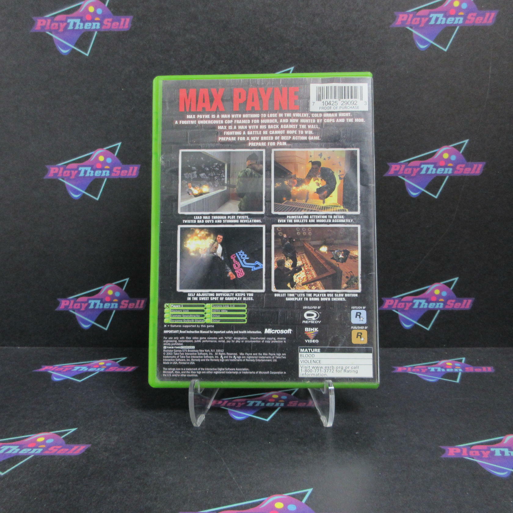 Max Payne Xbox PH Complete - Very Good