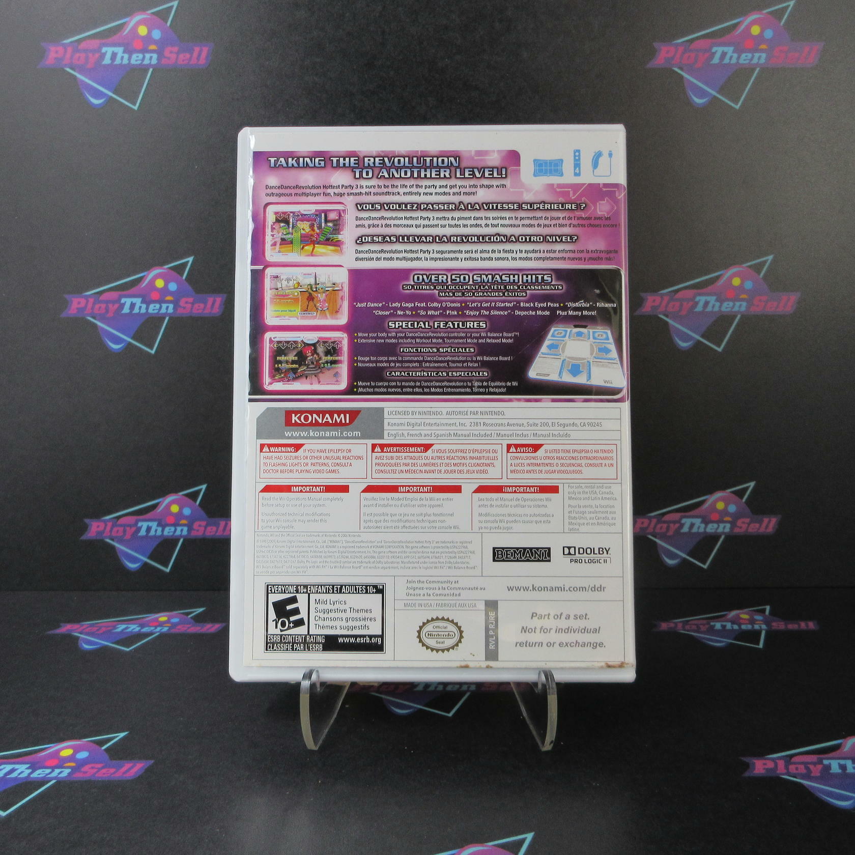 Dance Dance Revolution Hottest Party 3 Nintendo Wii Complete - Very Good