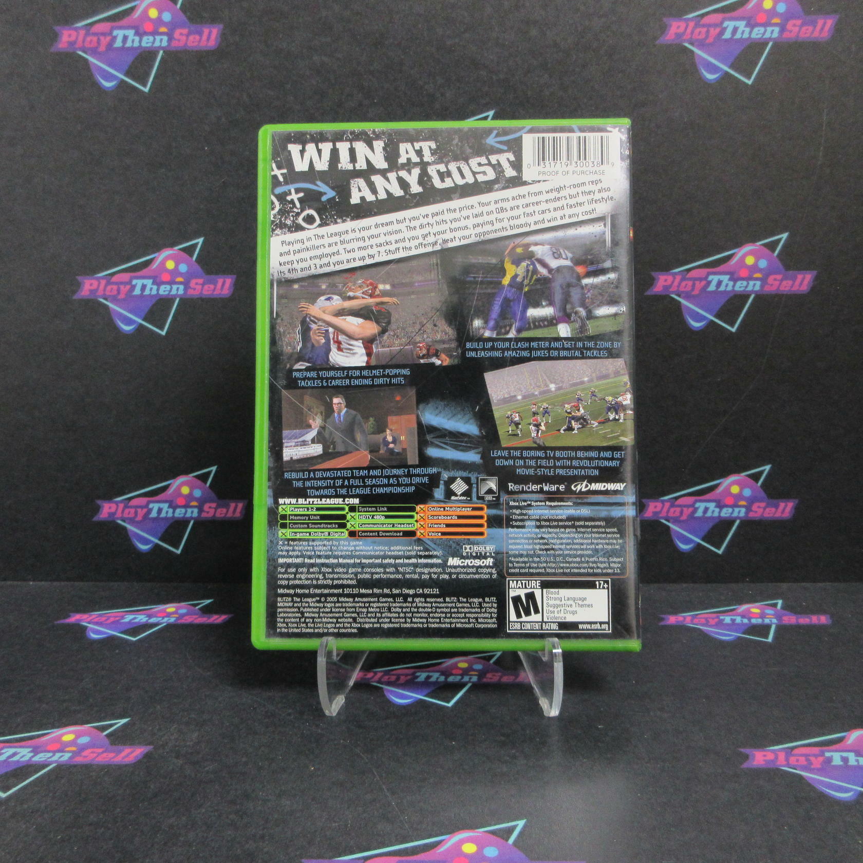 Blitz The League Xbox + Reg Card Complete - Very Good