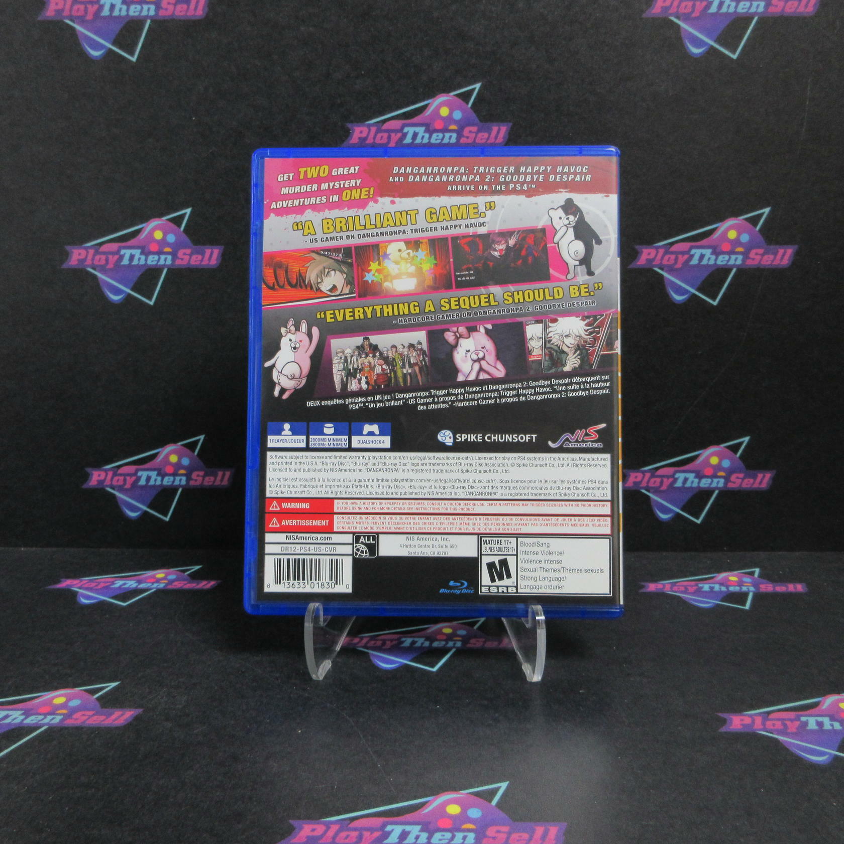 Danganronpa 1-2 Reload PS4 PlayStation 4 Complete - Refurbished