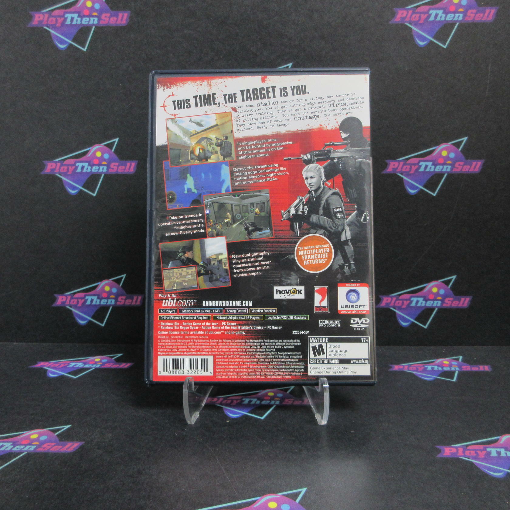 Tom Clancy's Rainbow Six Lockdown PS2 PlayStation 2 Complete - Refurbished