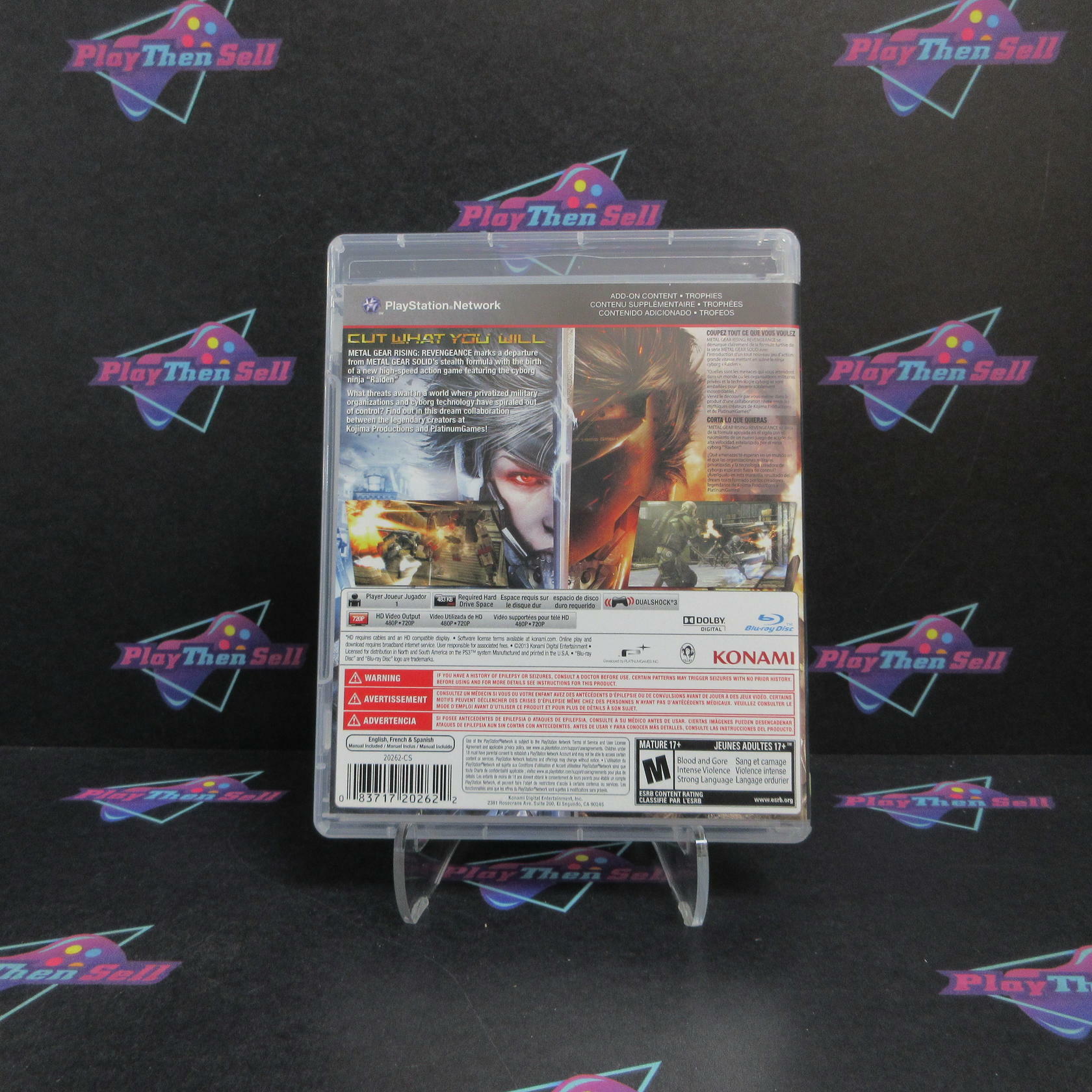 Metal Gear Rising Revengeance PS3 PlayStation 3 +Soundtrack Complete - Refurbished