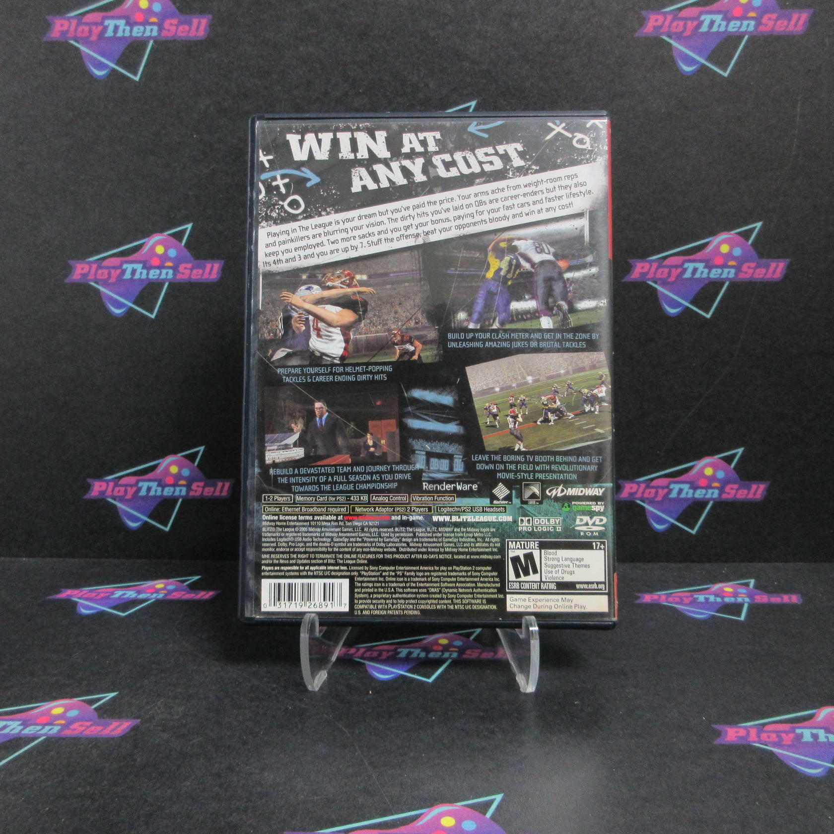 Blitz The League PS2 PlayStation 2 GH + Reg Card Complete - Very Good