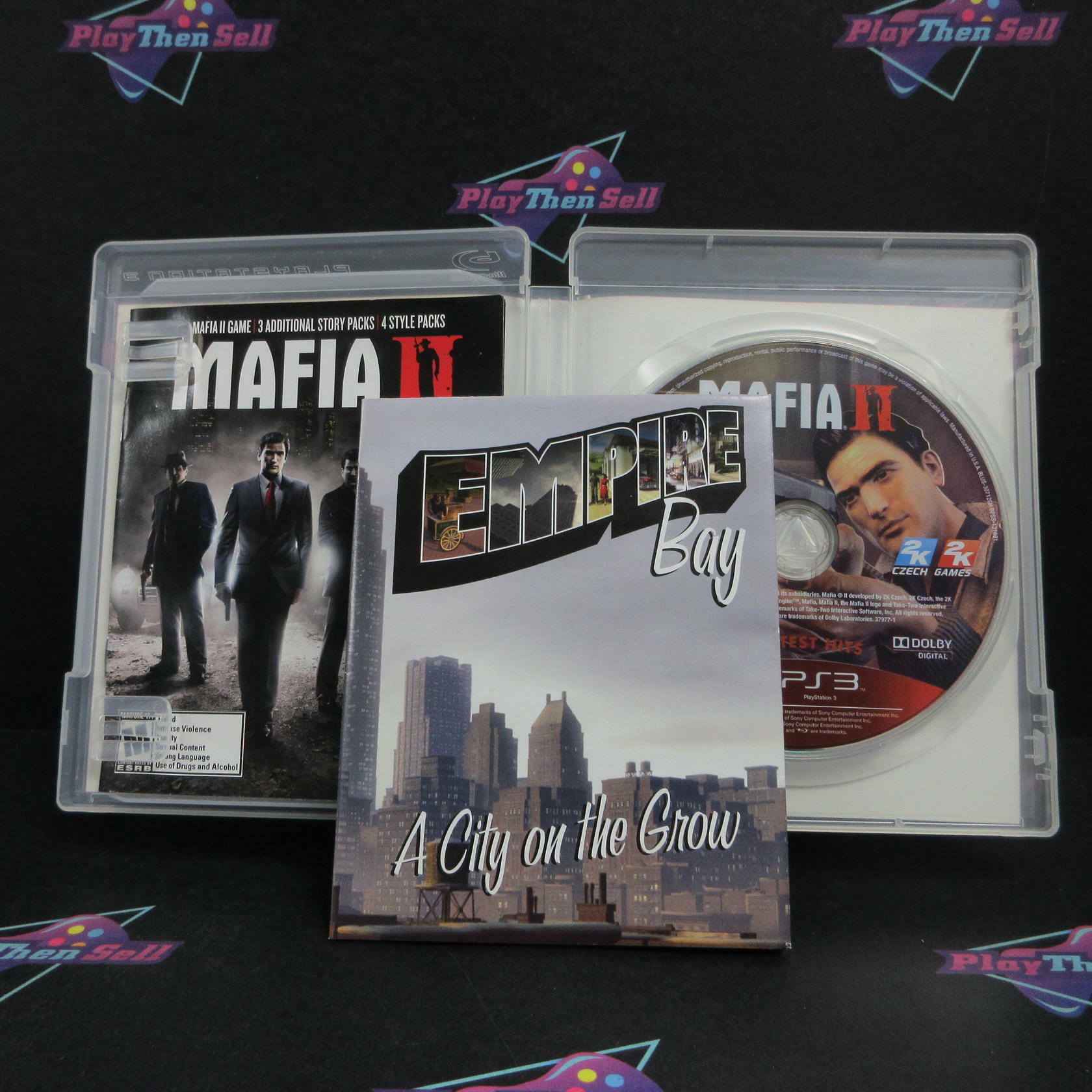 Mafia II PS3 PlayStation 3 GH + Poster Complete - Very Good