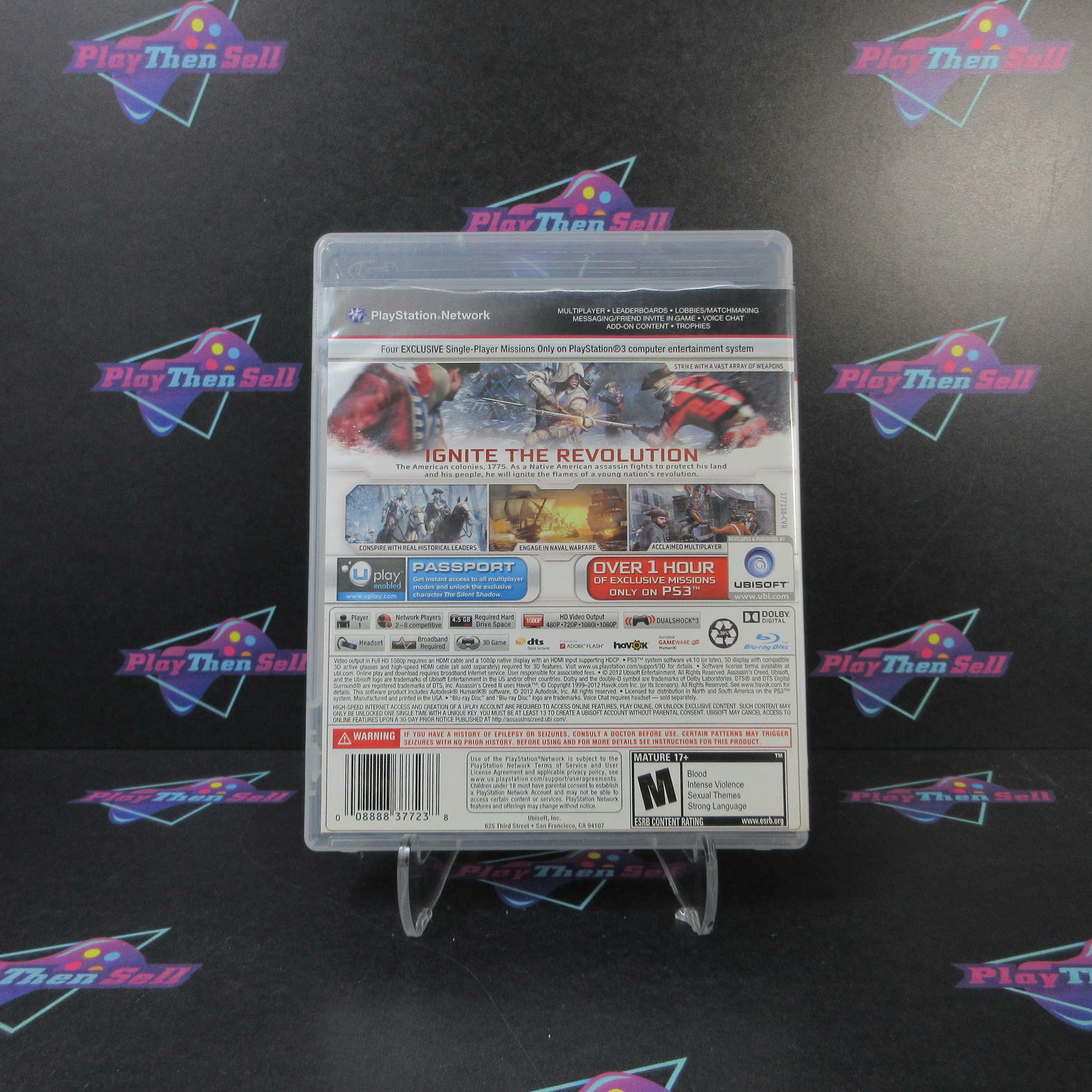 Assassin's Creed III Walmart Edition PS3 PlayStation 3 Complete - Very Good