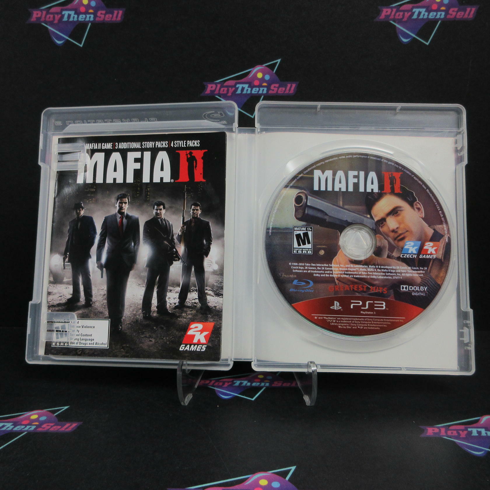 Mafia II PS3 PlayStation 3 GH + Poster Complete - Very Good