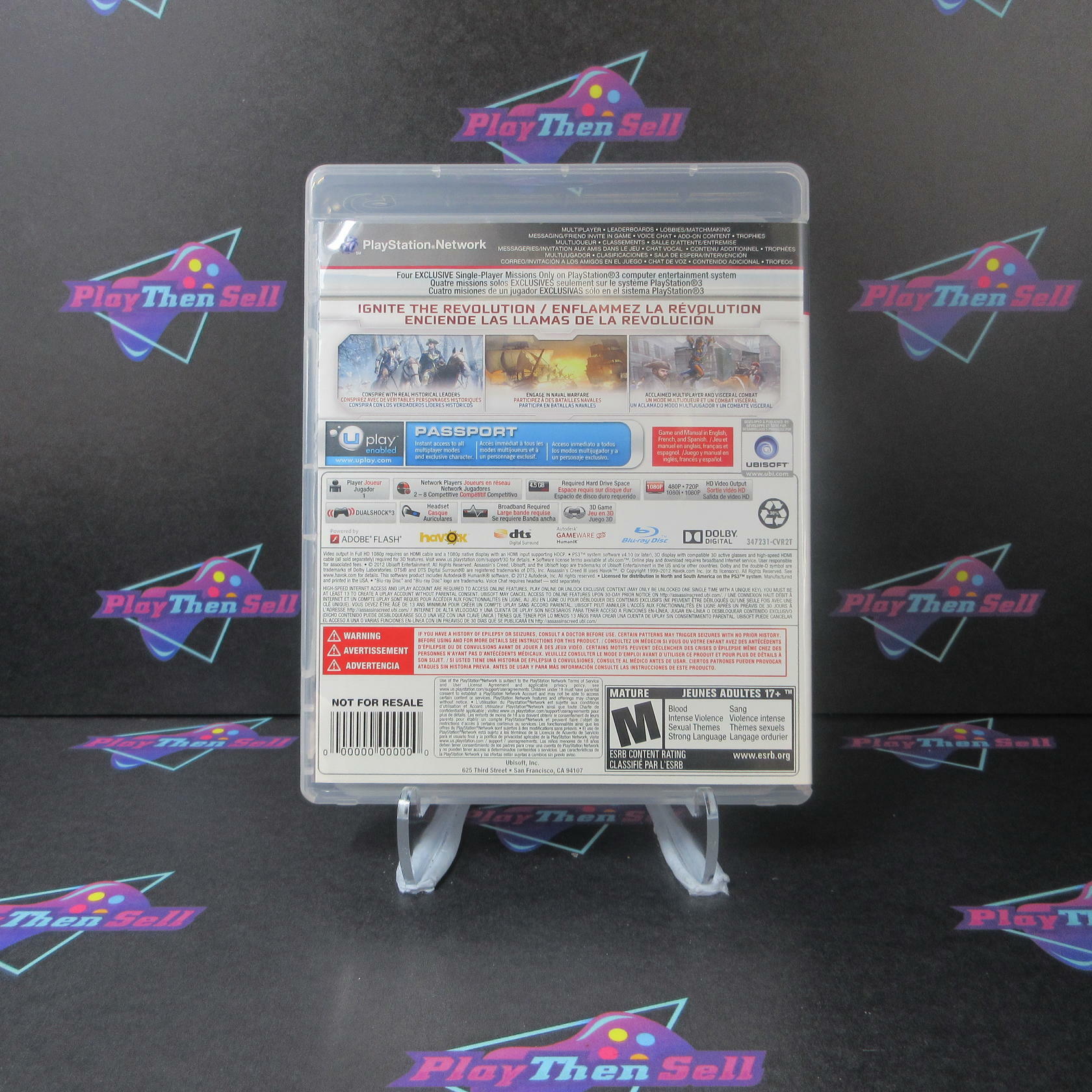 Assassin's Creed III PS3 PlayStation 3 Complete - Very Good