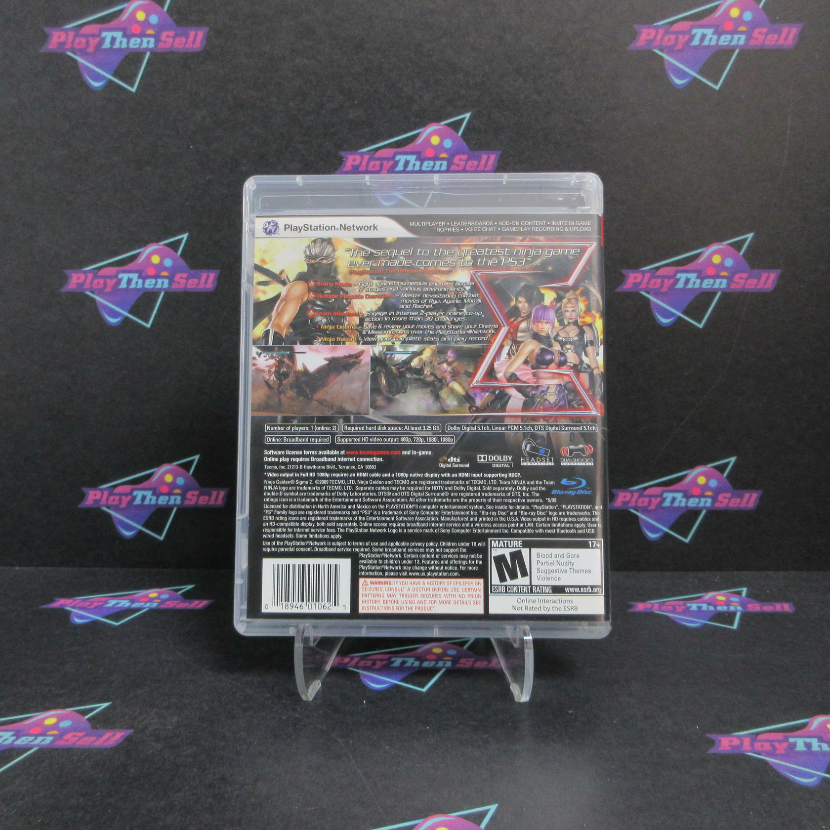 Ninja Gaiden Sigma 2 PS3 PlayStation 3 Complete - Refurbished