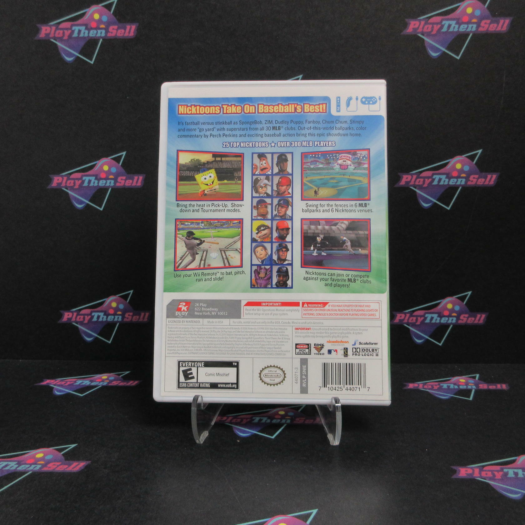 Nicktoons MLB Nintendo Wii Complete - Refurbished