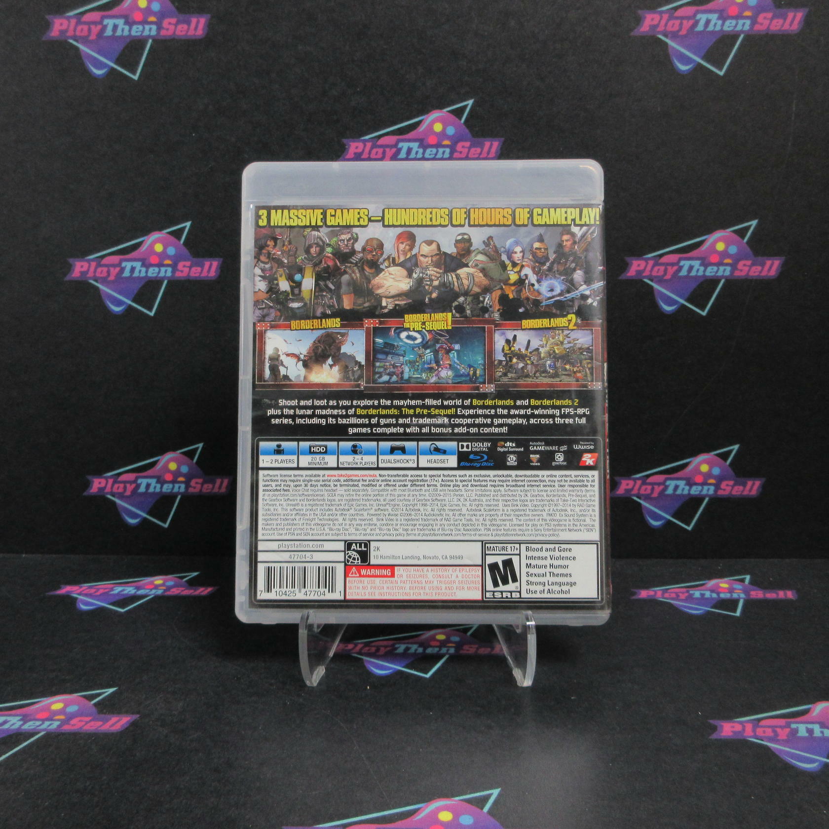 Borderlands Triple Pack PS3 PlayStation 3 Complete - Very Good