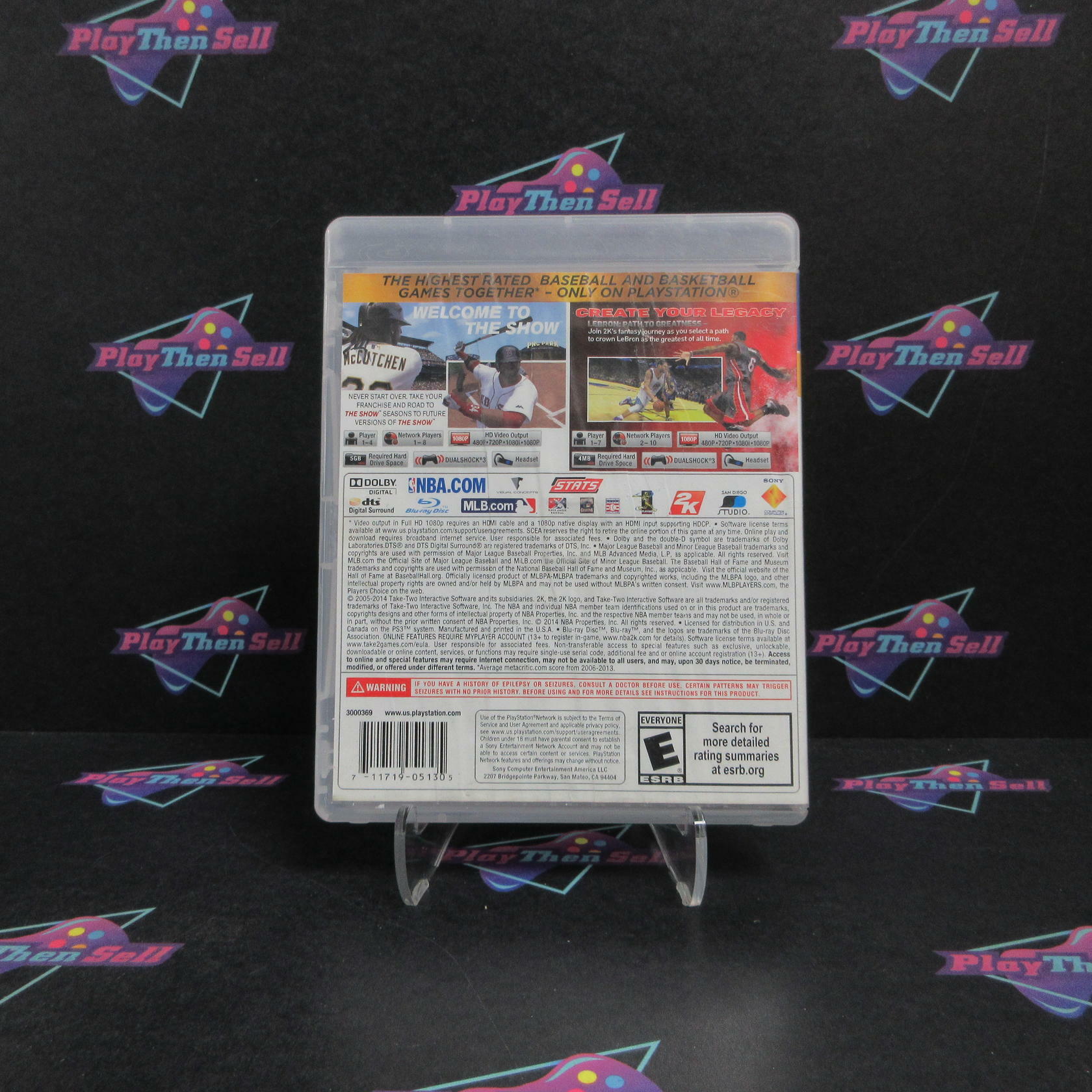 Sports Pack Vol 1 MLB 14 The Show/NBA2K14 PS3 PlayStation 3 Complete - Very Good