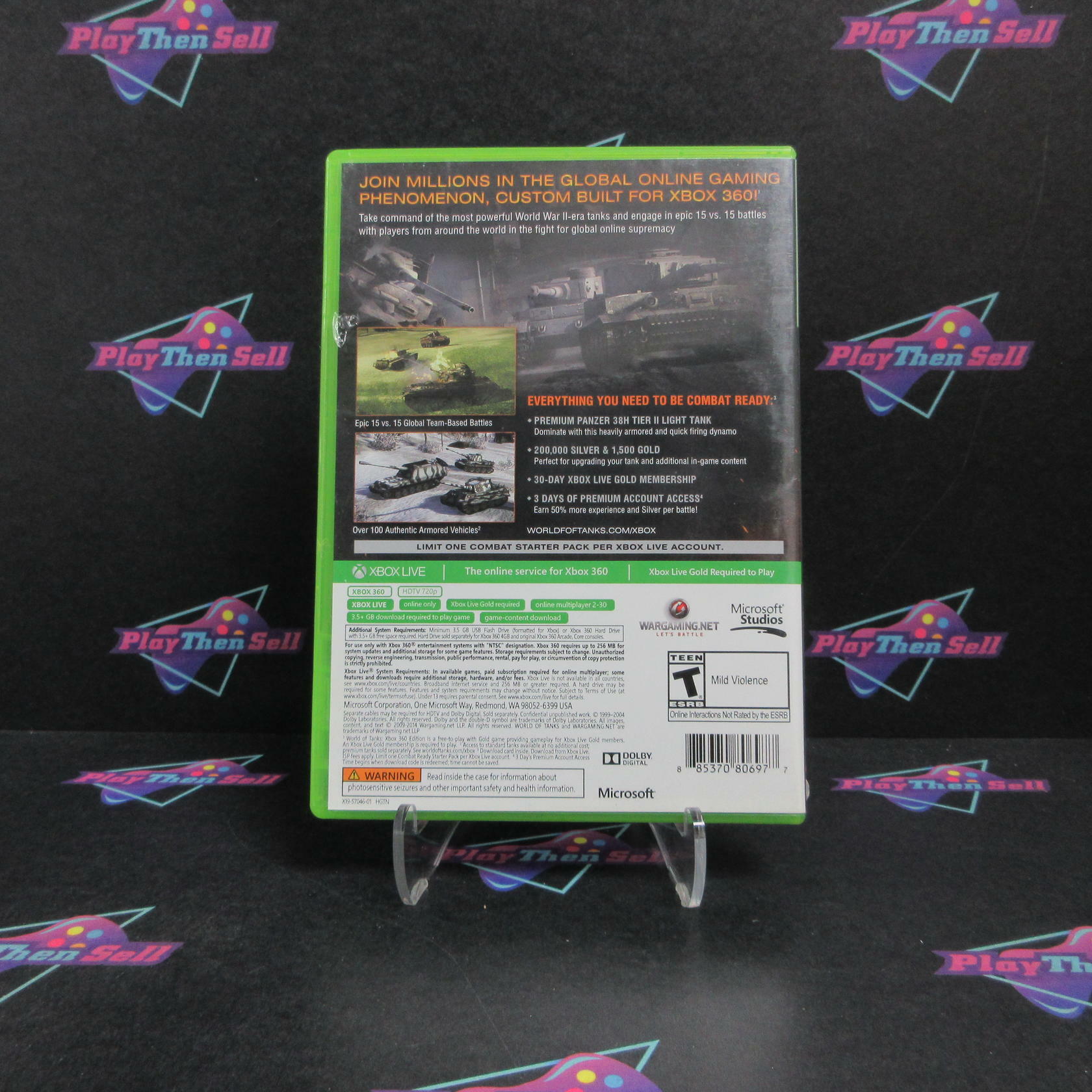 World of Tanks Combat Ready Starter Pack Xbox 360 Complete - Very Good