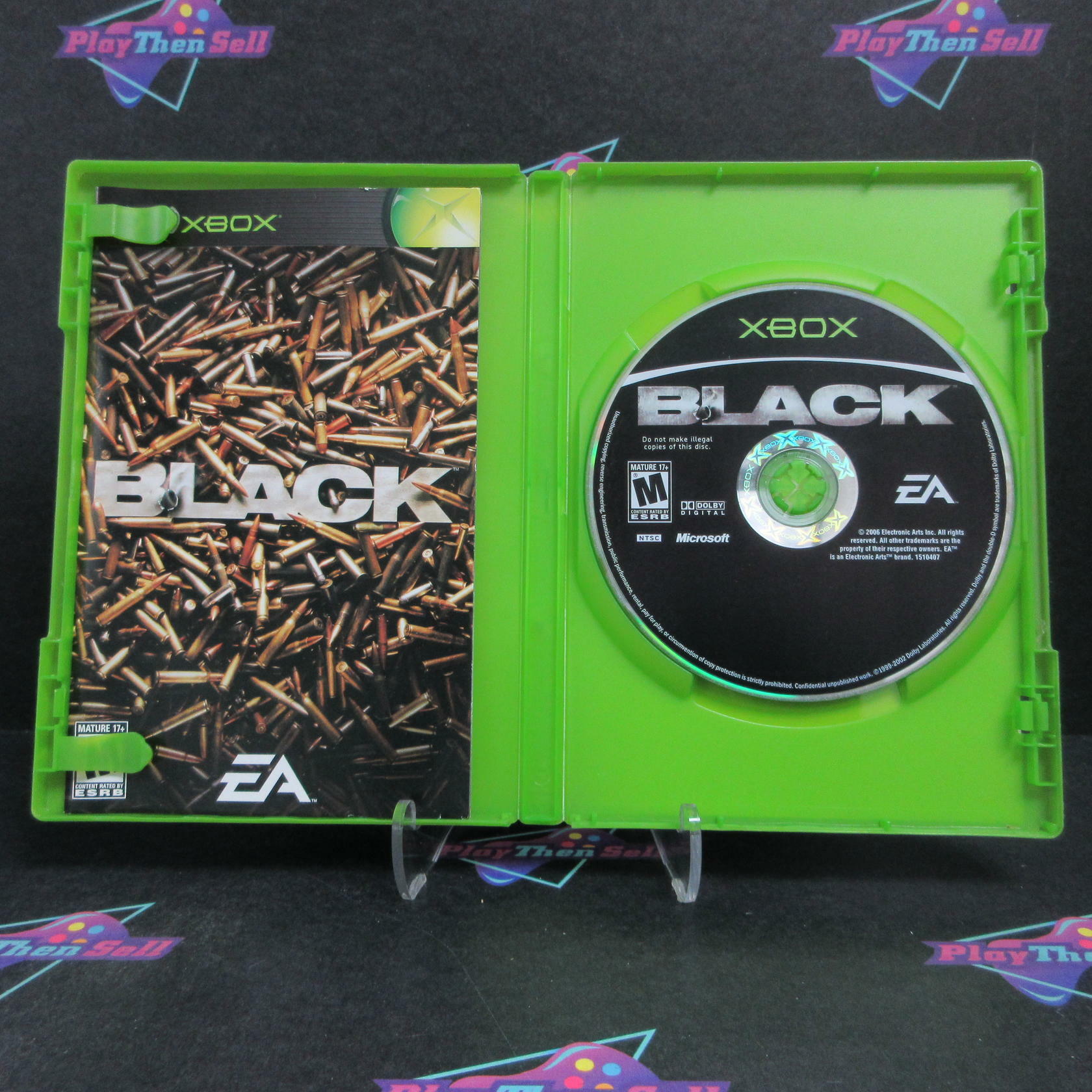 Black Xbox Complete - Very Good