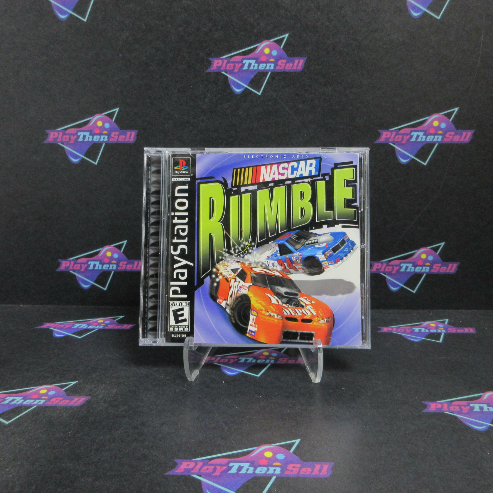 NASCAR Rumble PS1 PlayStation 1 + Reg Card Complete - Very Good