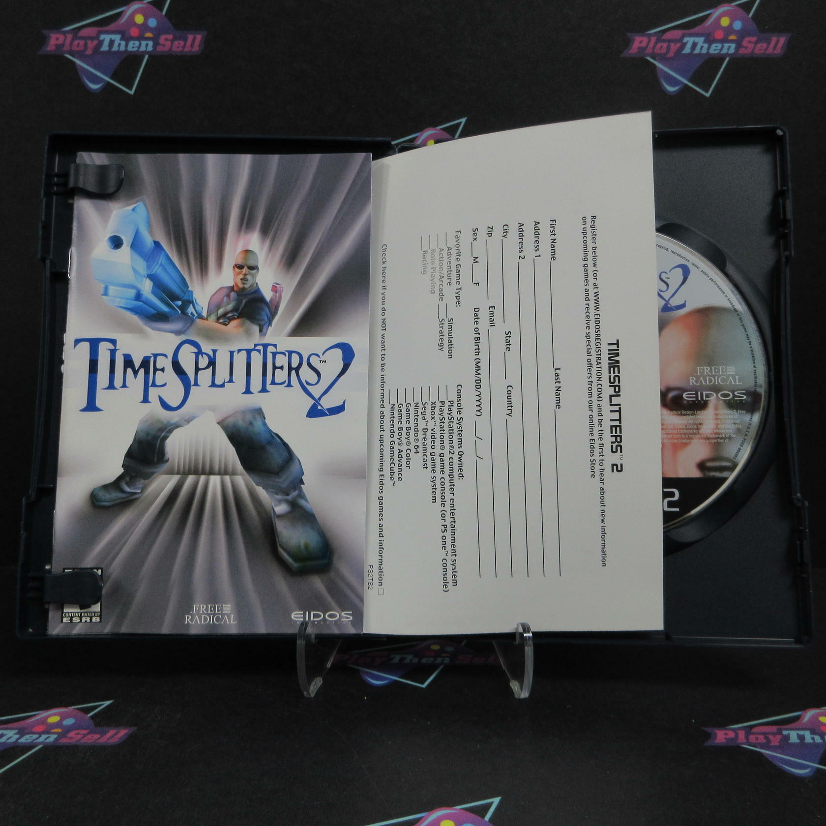 Time Splitters 2 PS2 PlayStation 2 + Reg Card Complete - Refurbished