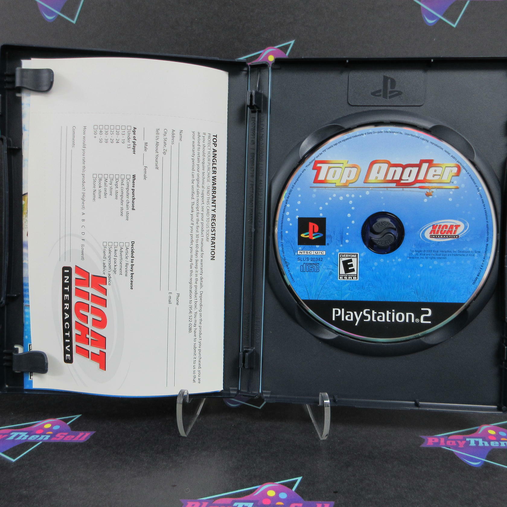 Top Angler Real Bass Fishing PS2 PlayStation 2 + Reg Card Complete - Refurbished