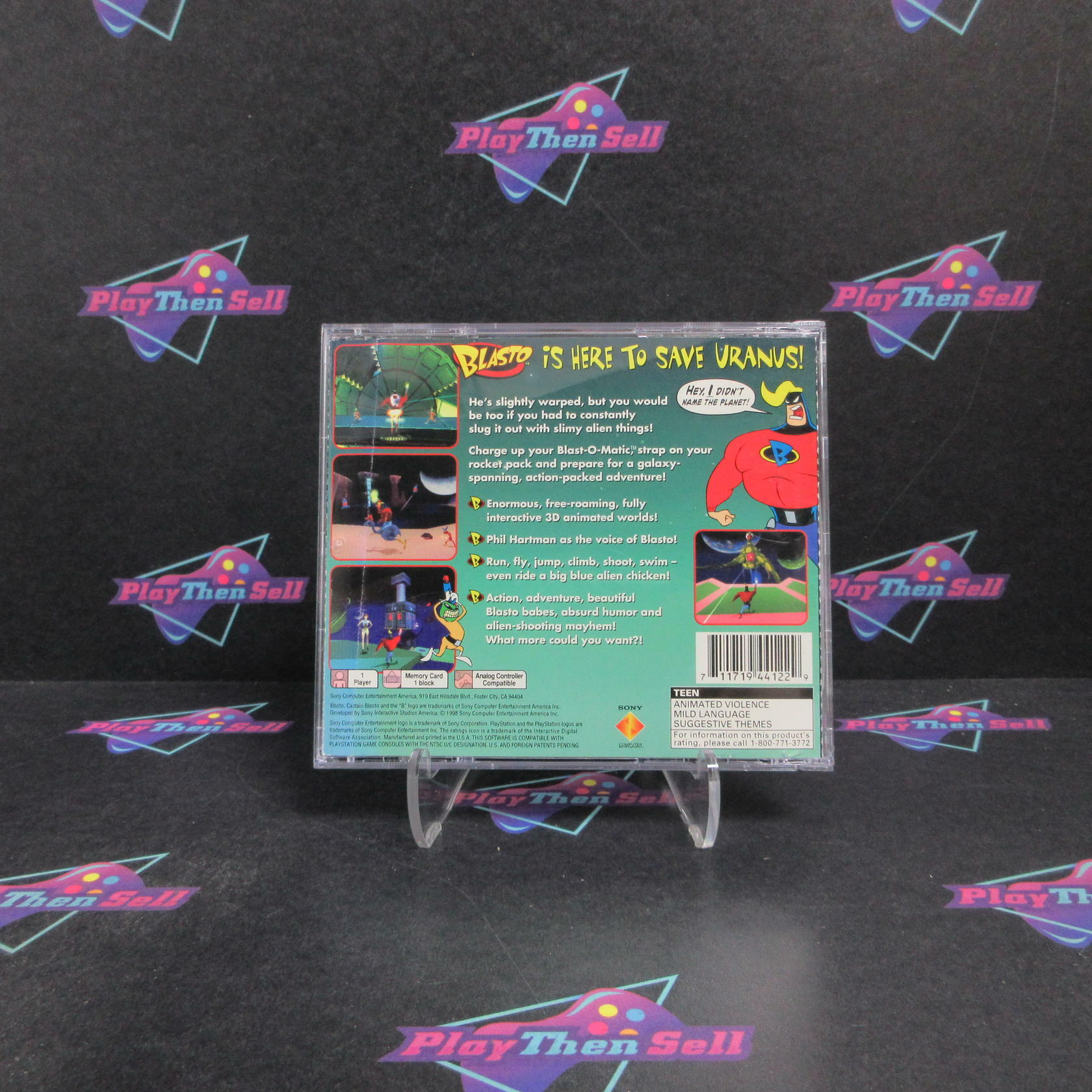 Blasto PS1 PlayStation 1 Complete - Very Good