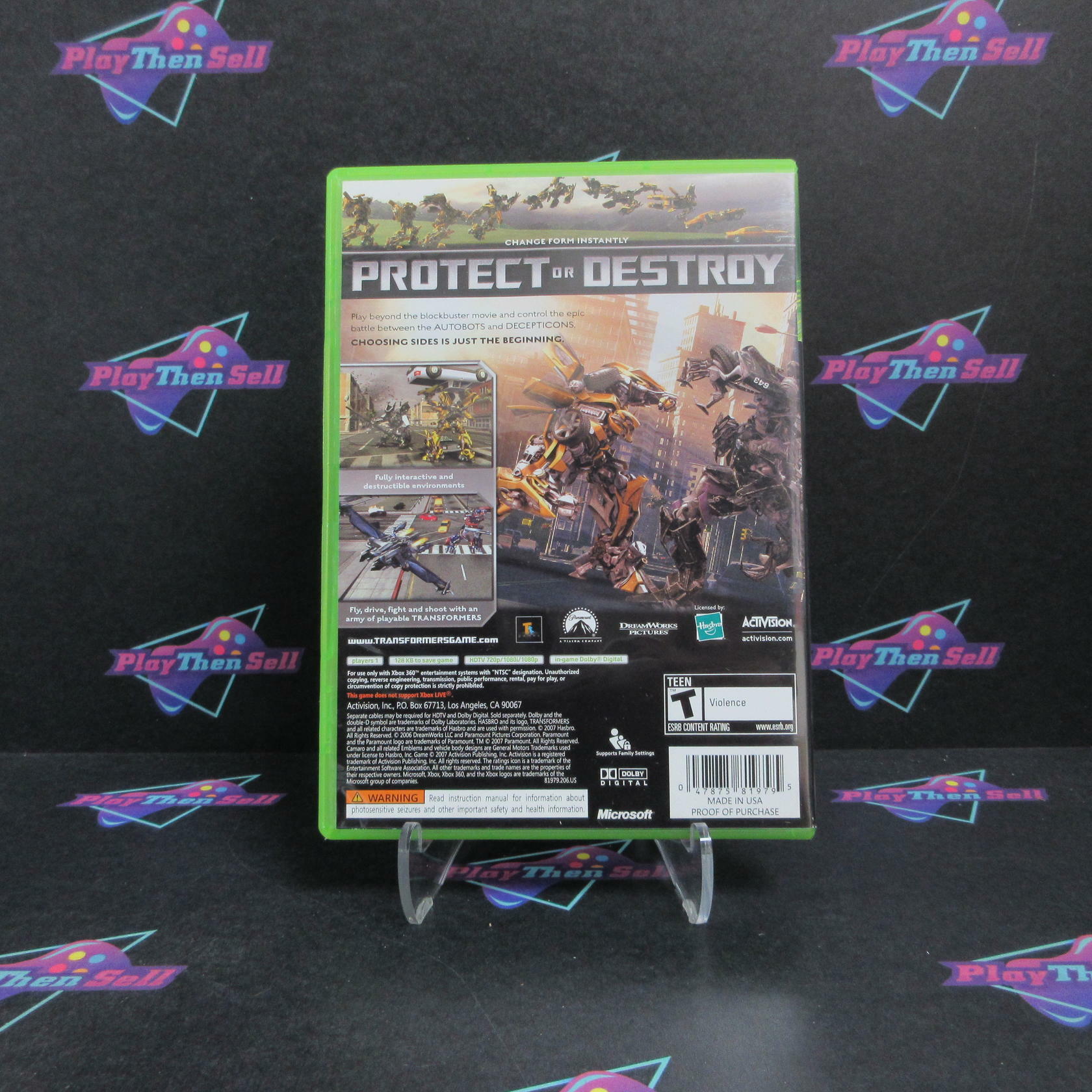 Transformers The Game Xbox 360 Complete - Refurbished