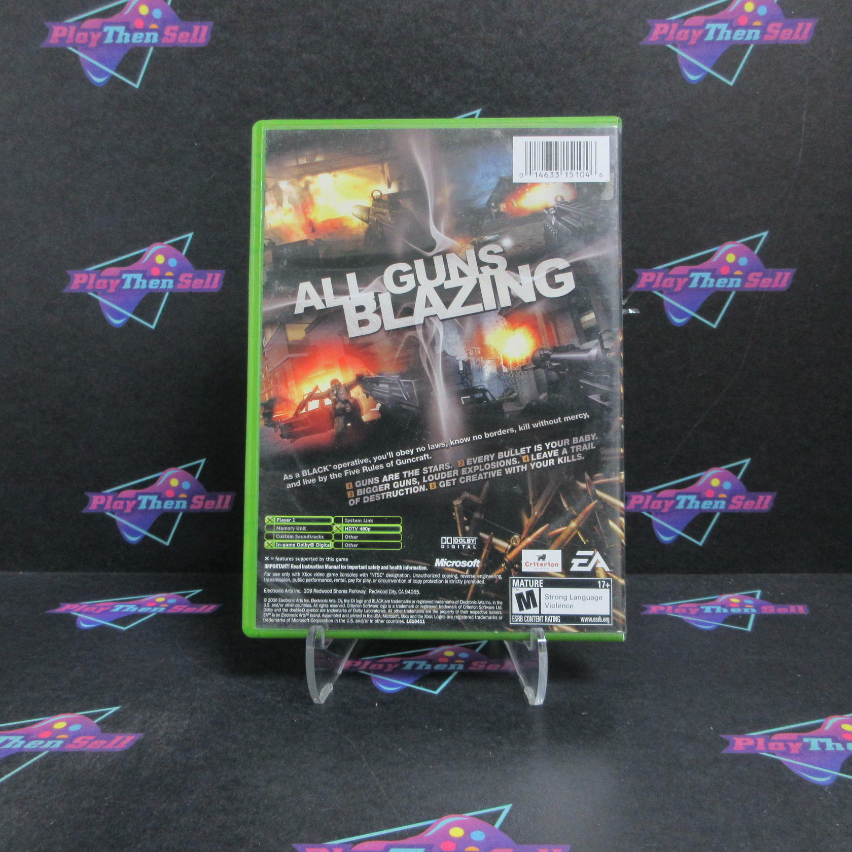 Black Xbox Complete - Very Good