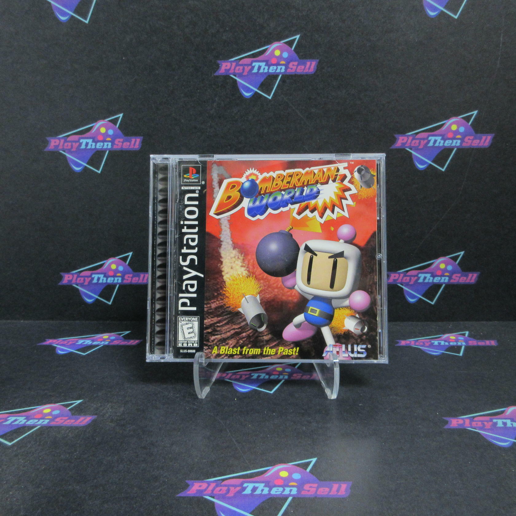 Bomberman World PS1 PlayStation 1 + Reg Card Complete - Very Good