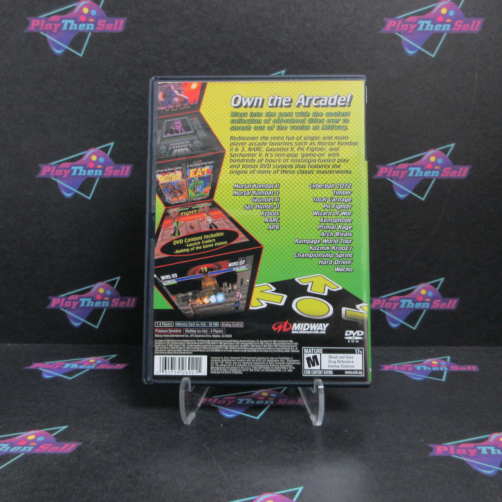 Midway Arcade Treasures 2 PS2 PlayStation 2 + Reg Card Complete - Refurbished