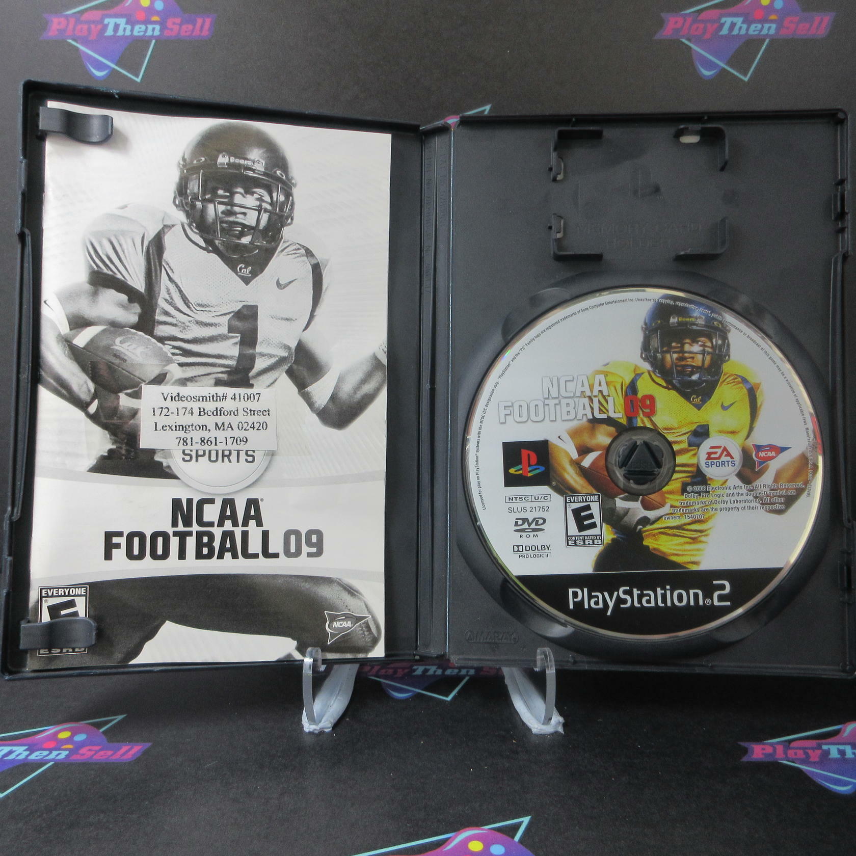 NCAA Football 09  PS2 PlayStation 2 Complete - Very Good