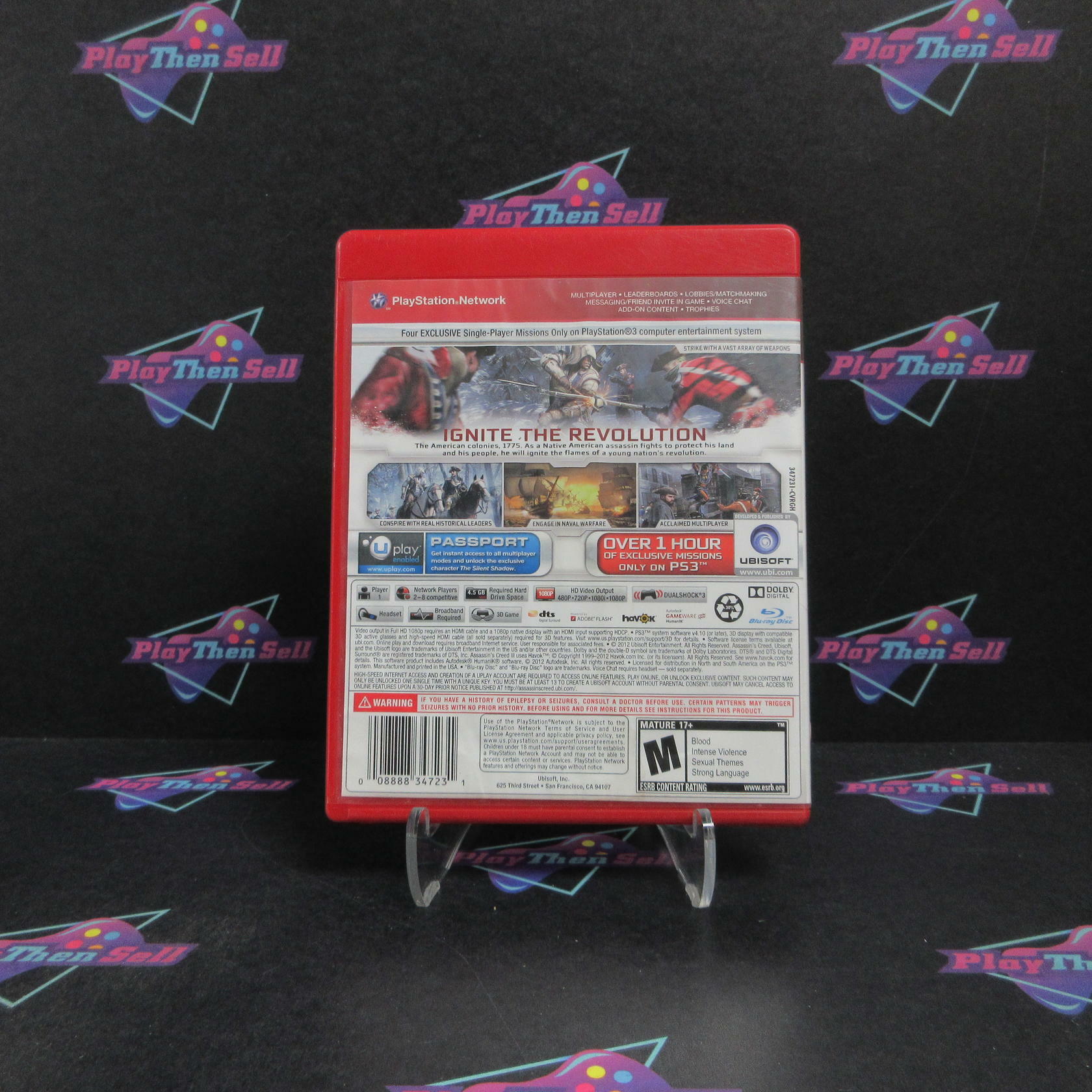 Assassin's Creed III PS3 PlayStation 3 GH Complete - Very Good