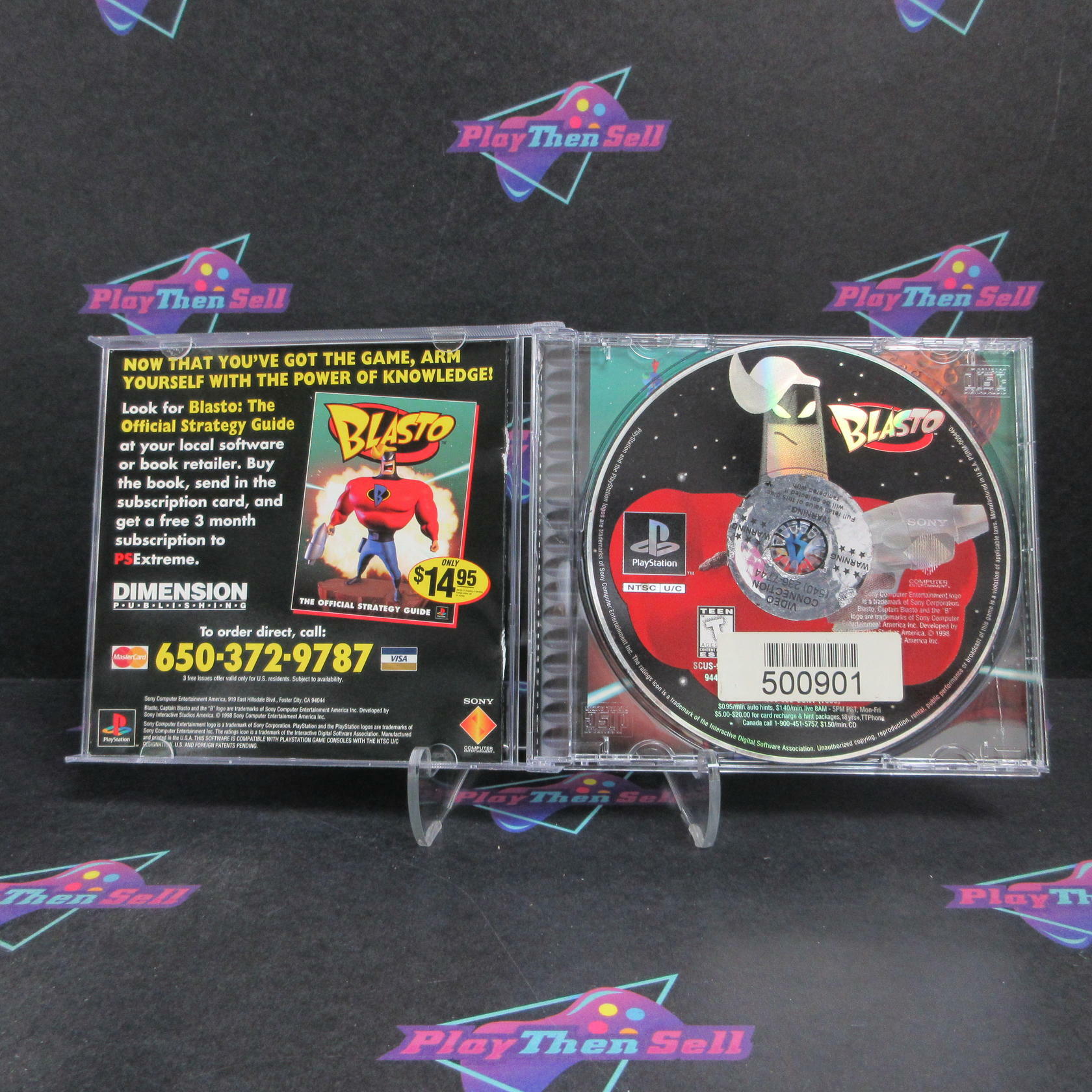 Blasto PS1 PlayStation 1 Complete - Very Good