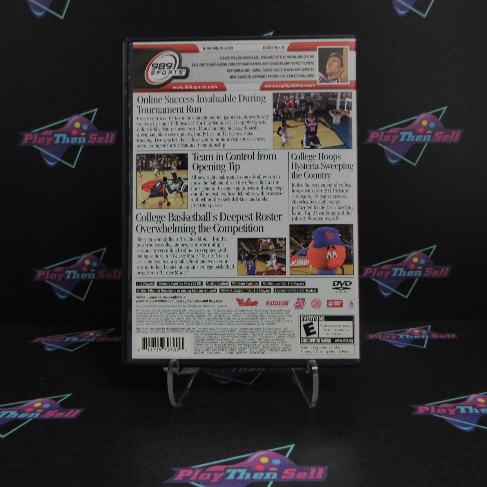 NCAA Final Four 2004 PS2 PlayStation 2 + Reg Card Complete - Refurbished