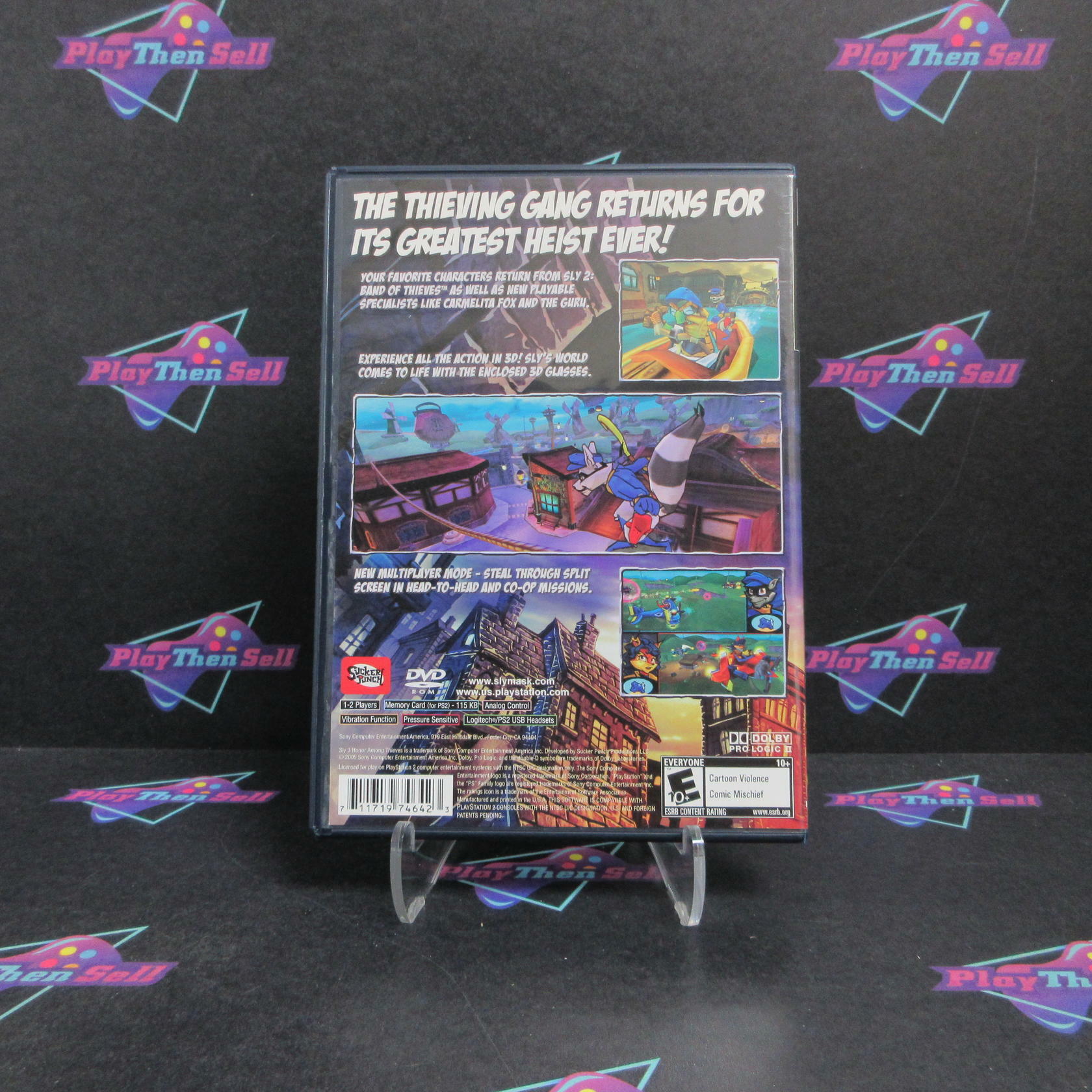 Sly 3 Honor Among Thieves PS2 PlayStation 2 + Reg Card Complete - Refurbished