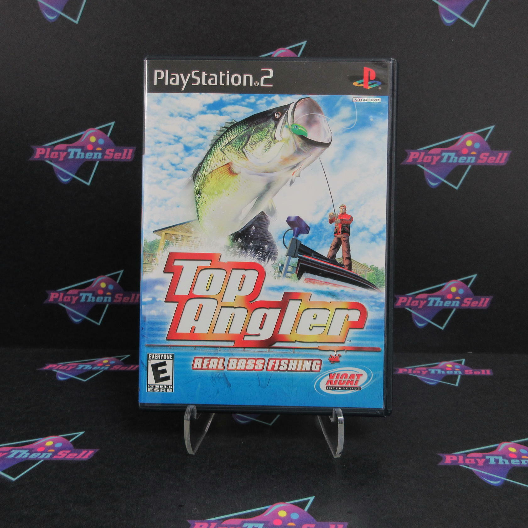 Top Angler Real Bass Fishing PS2 PlayStation 2 + Reg Card Complete - Refurbished