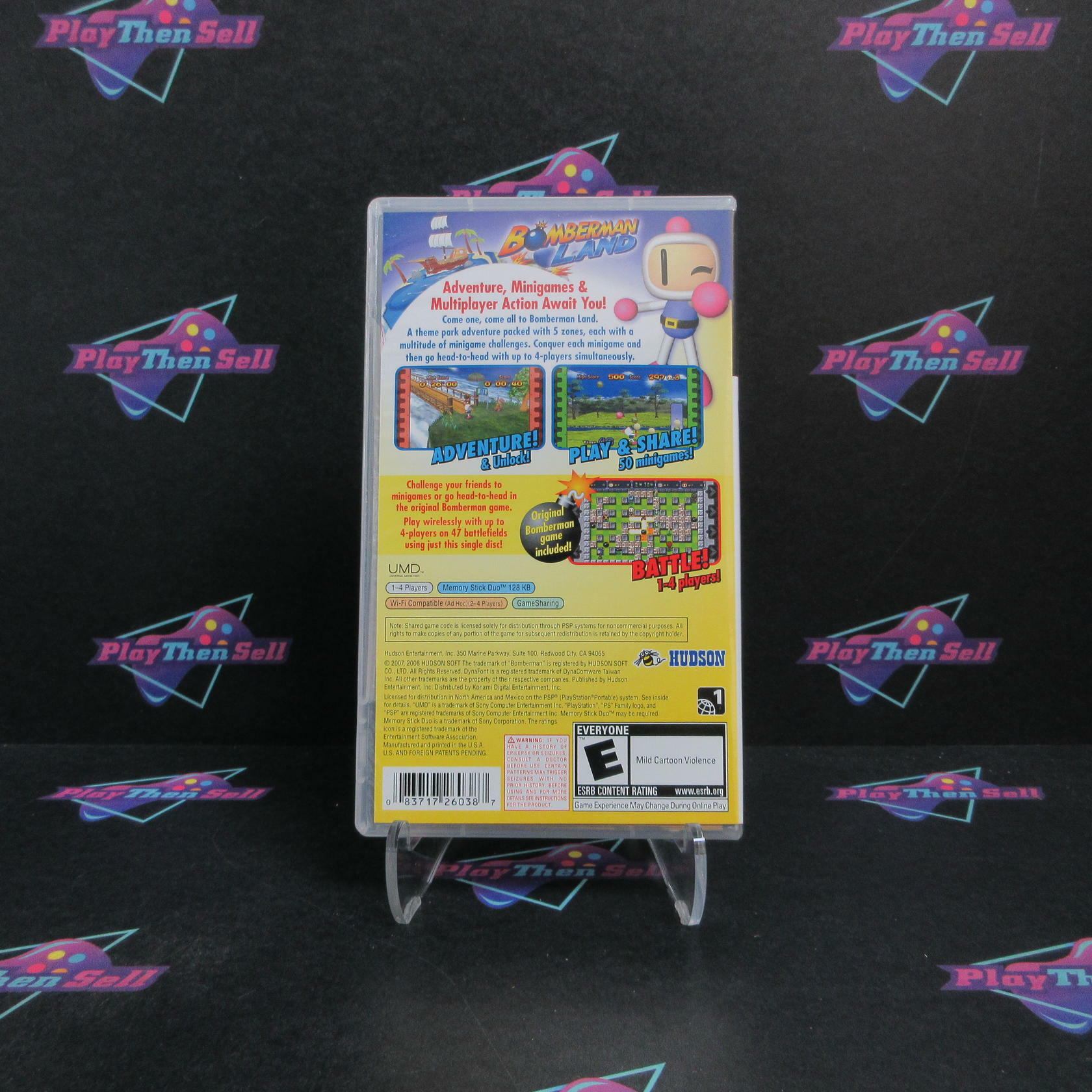 Bomberman Land Sony PSP Clear UMD Complete - Refurbished