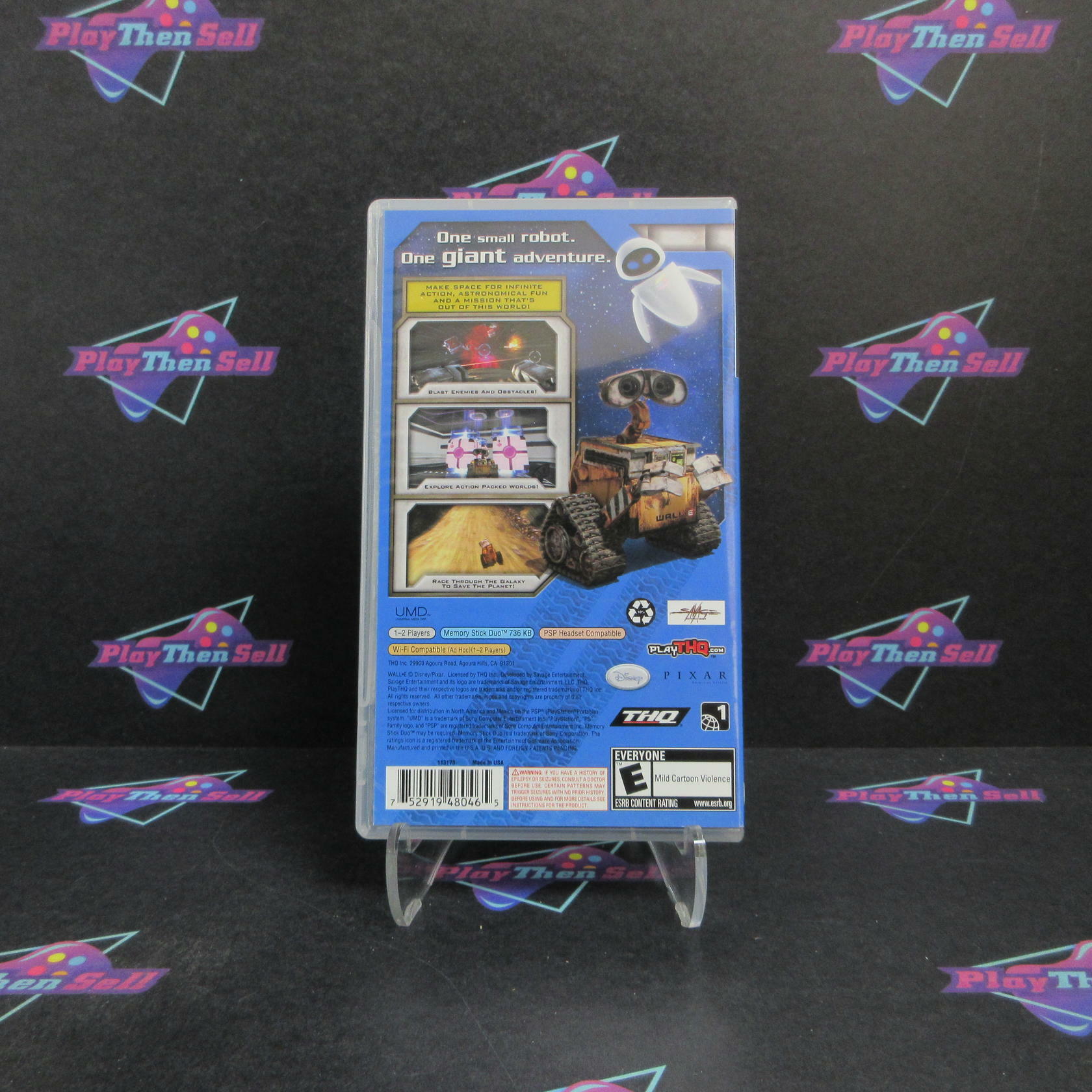 Wall-E Sony PSP Clear UMD Complete - Refurbished