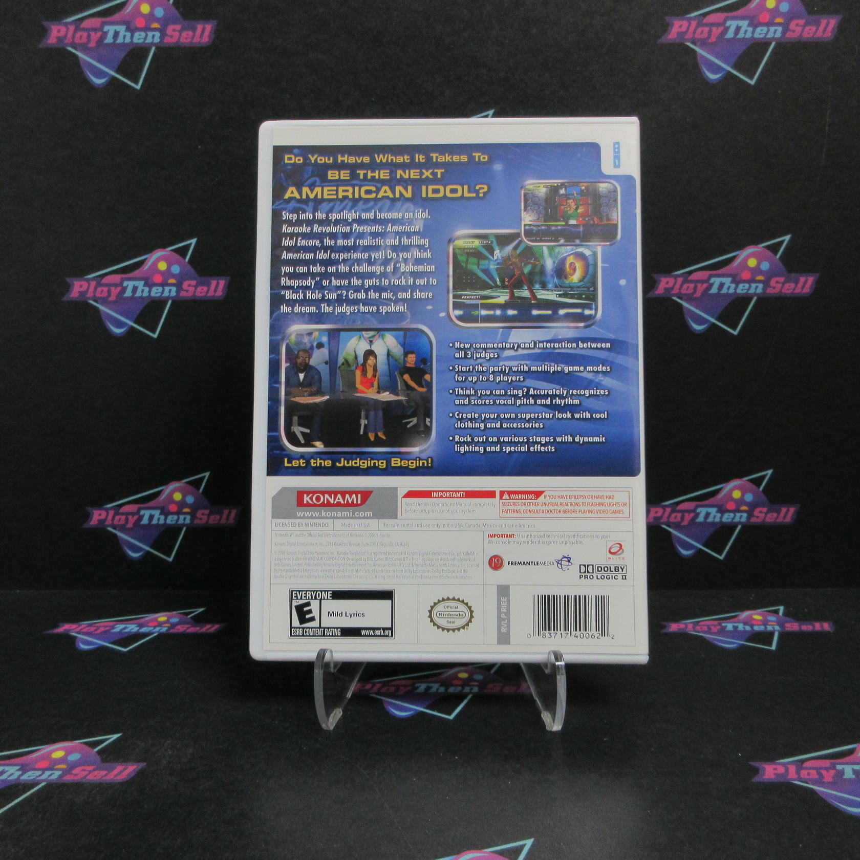 Karaoke Revolution Presents: American Idol Encore Nintendo Wii Complete - Refurbished