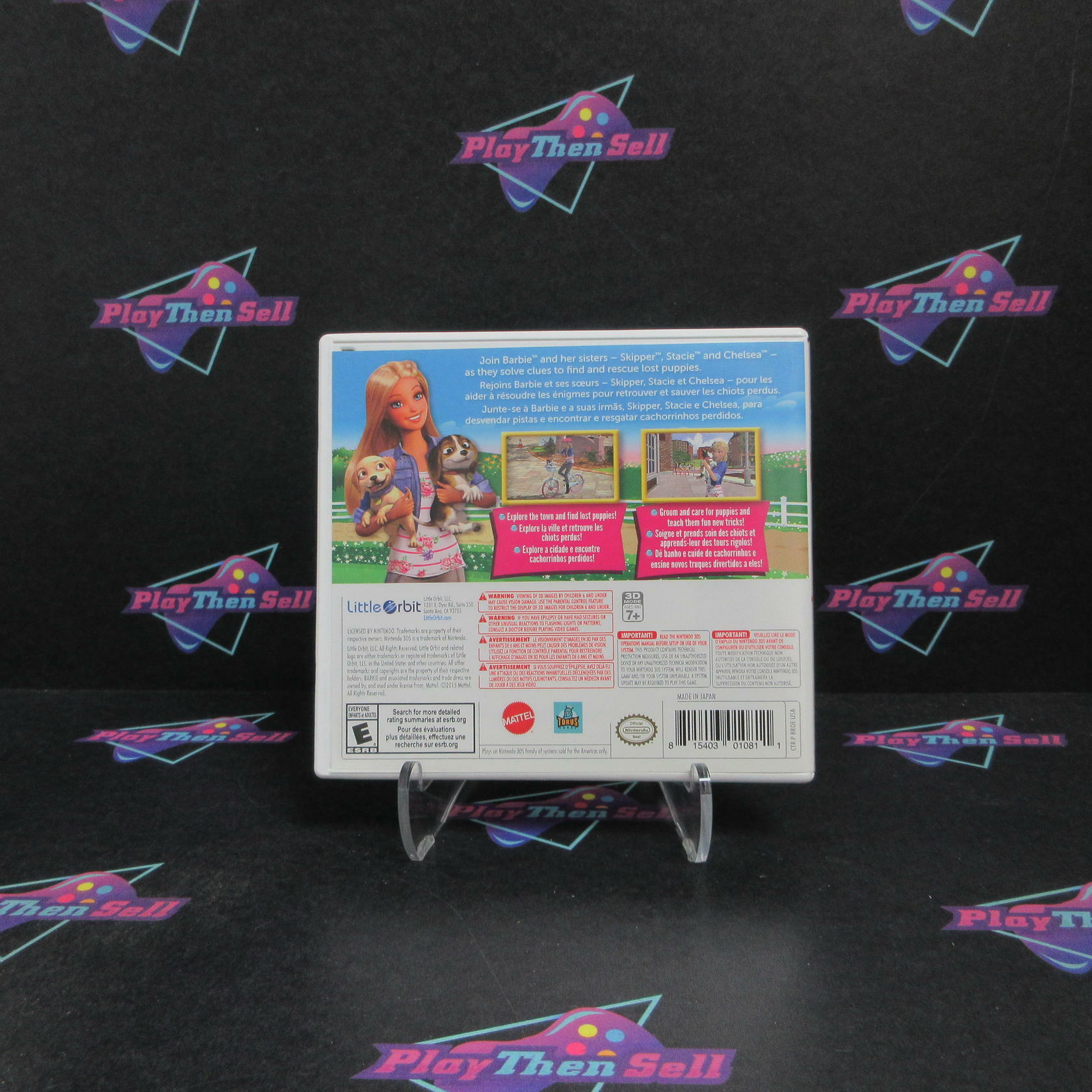 Barbie and Her Sisters Puppy Rescue Nintendo 3DS Complete - Refurbished