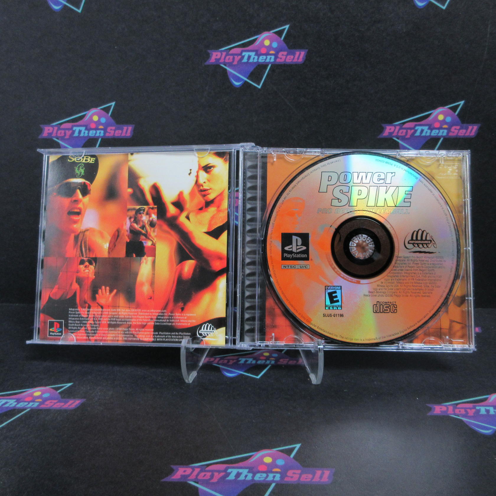 Powerspike Pro Beach Volleyball PS1 PlayStation 1 Complete - Refurbished