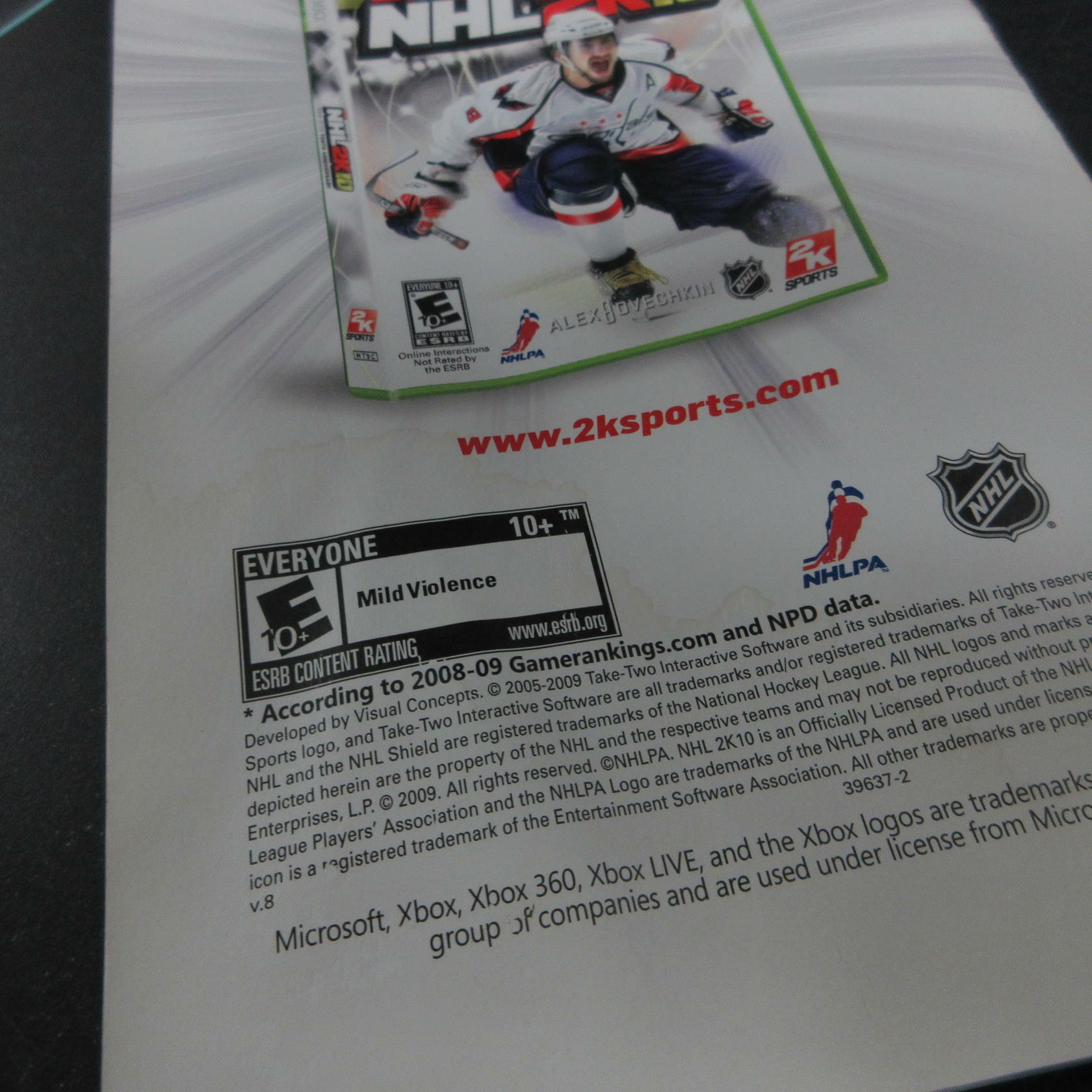 NBA 2K10 Xbox 360 Complete - Very Good