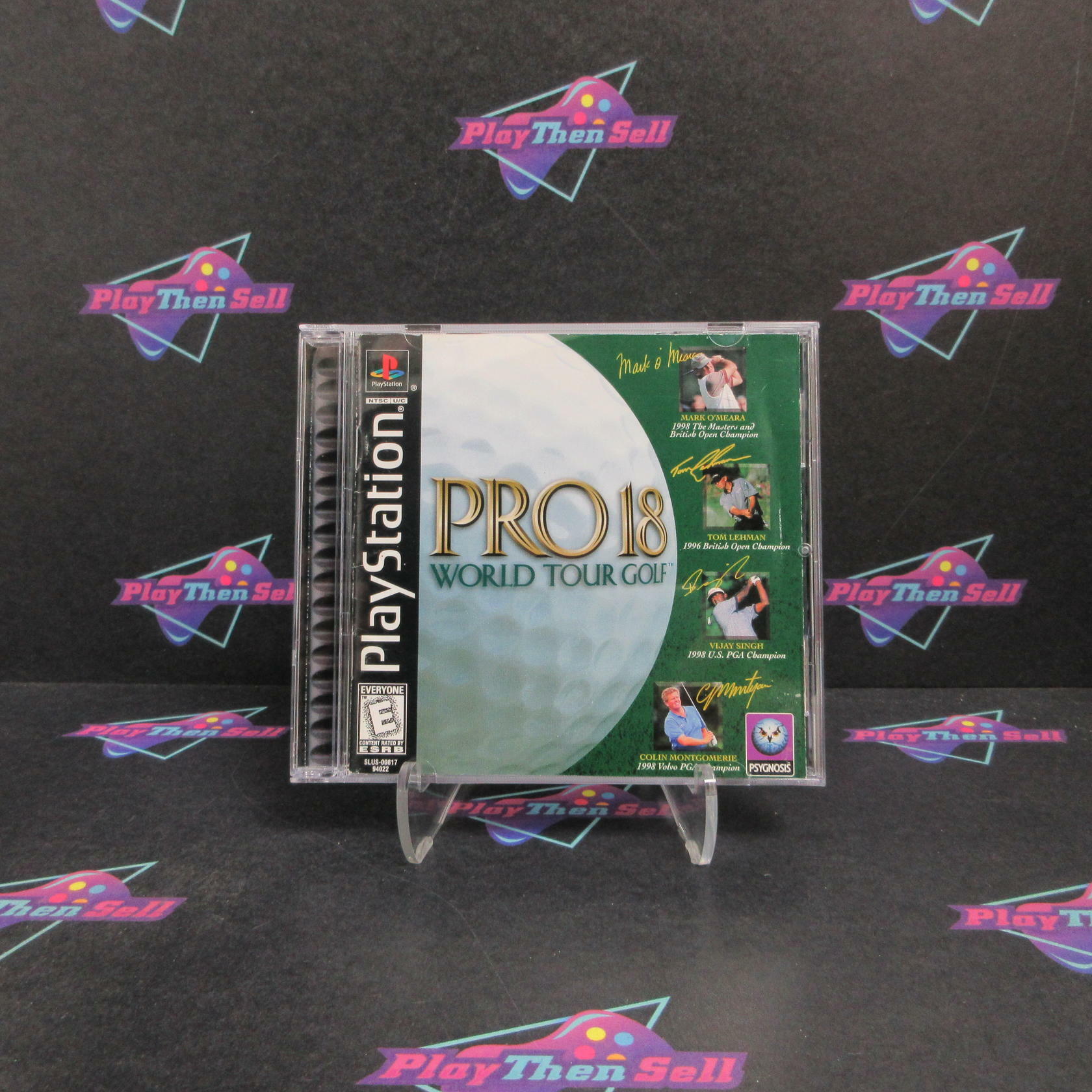 Pro 18 World Tour Golf PS1 PlayStation 1 + Reg Card Complete - Very Good
