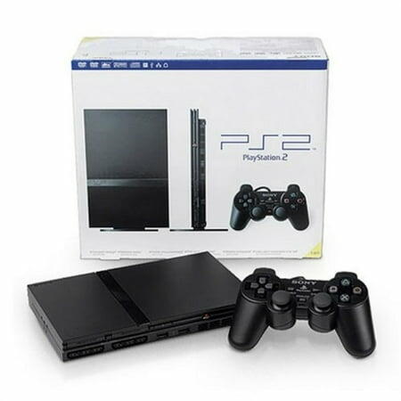 Sony PlayStation 2 Slim Silver PS2 Console + Silver Dualshock VG - Refurbished