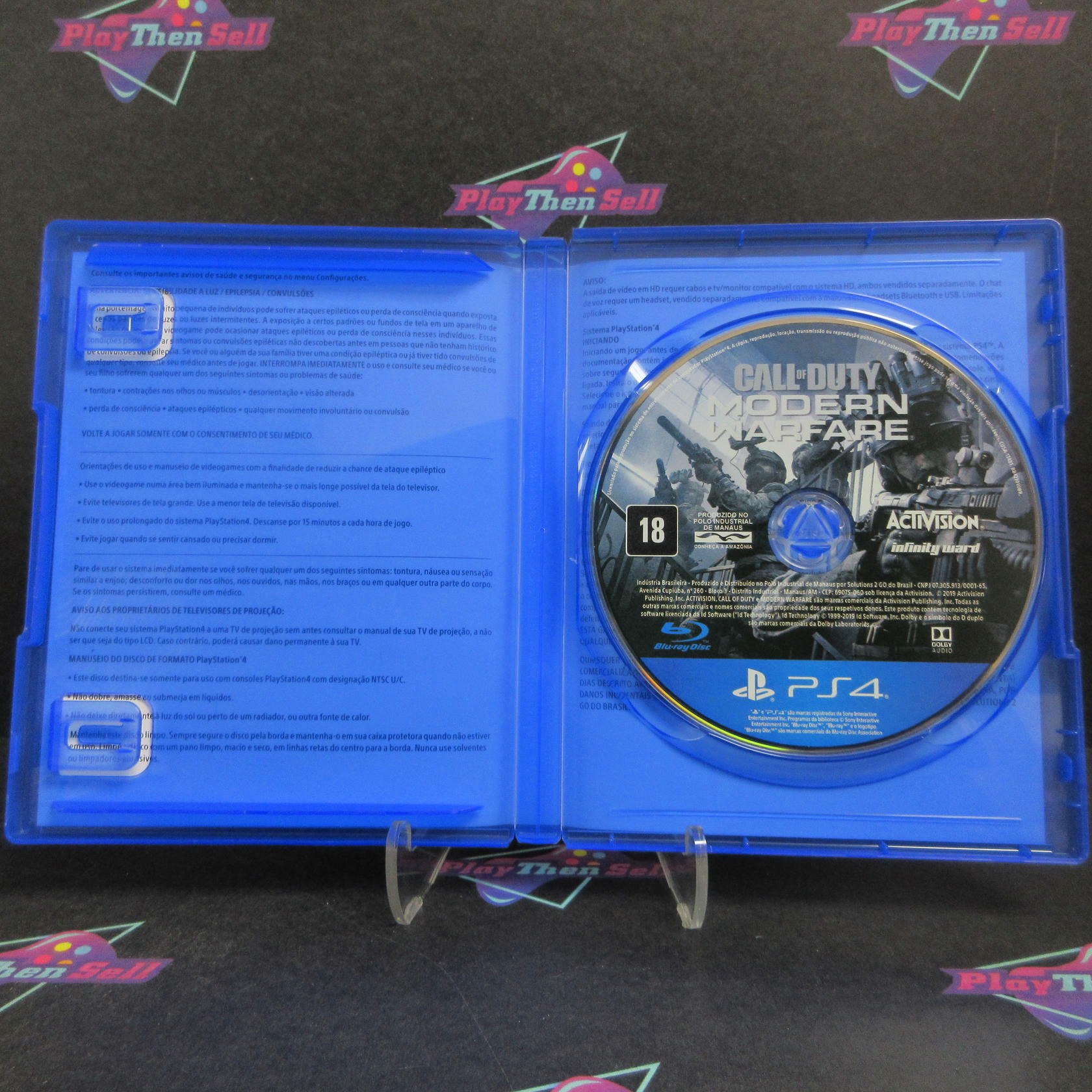 Call of Duty Modern Warfare PS4 PlayStation 4 Brazil Version Complete - Very Good