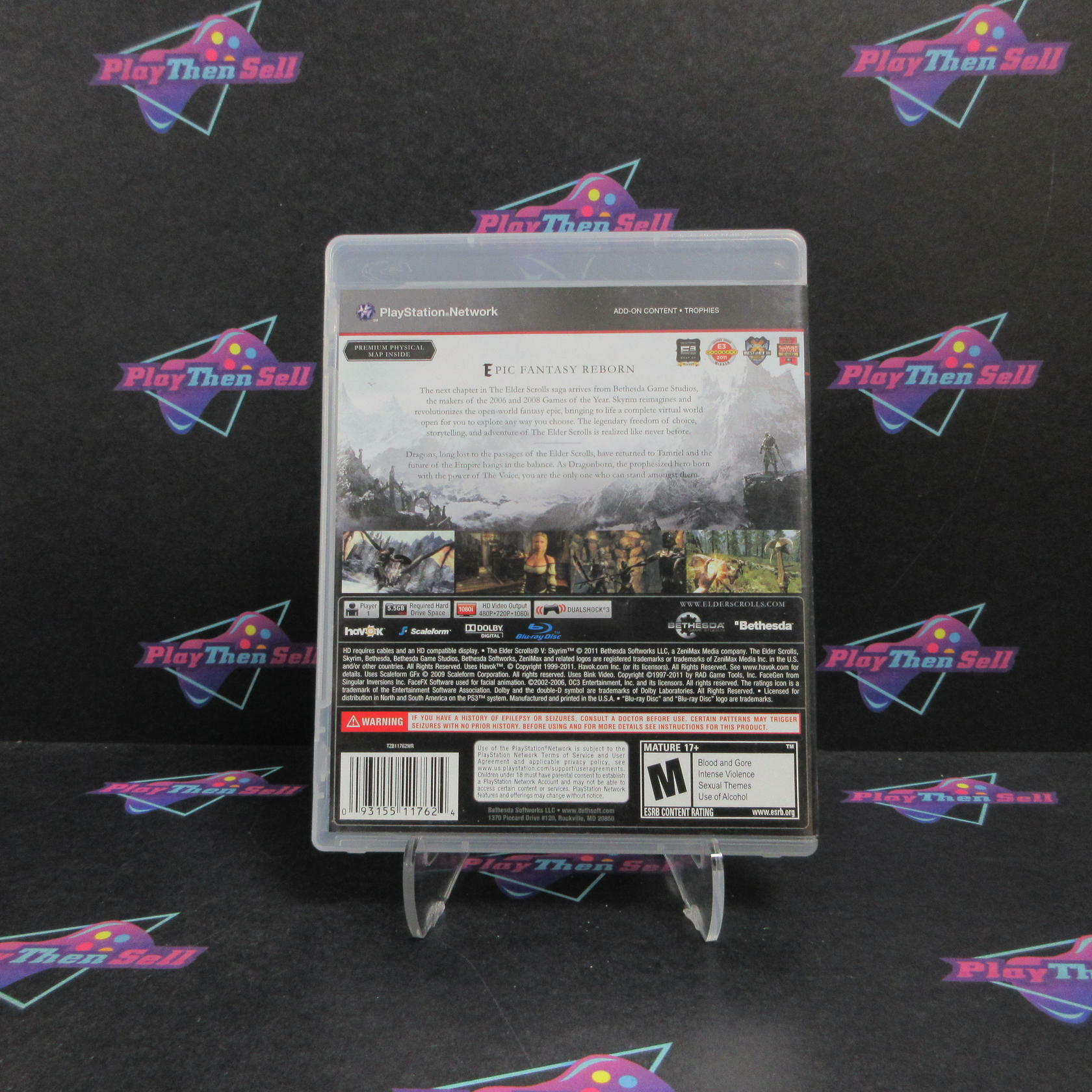 Elder Scrolls V Skyrim PlayStation 3 PS3 Complete - Very Good