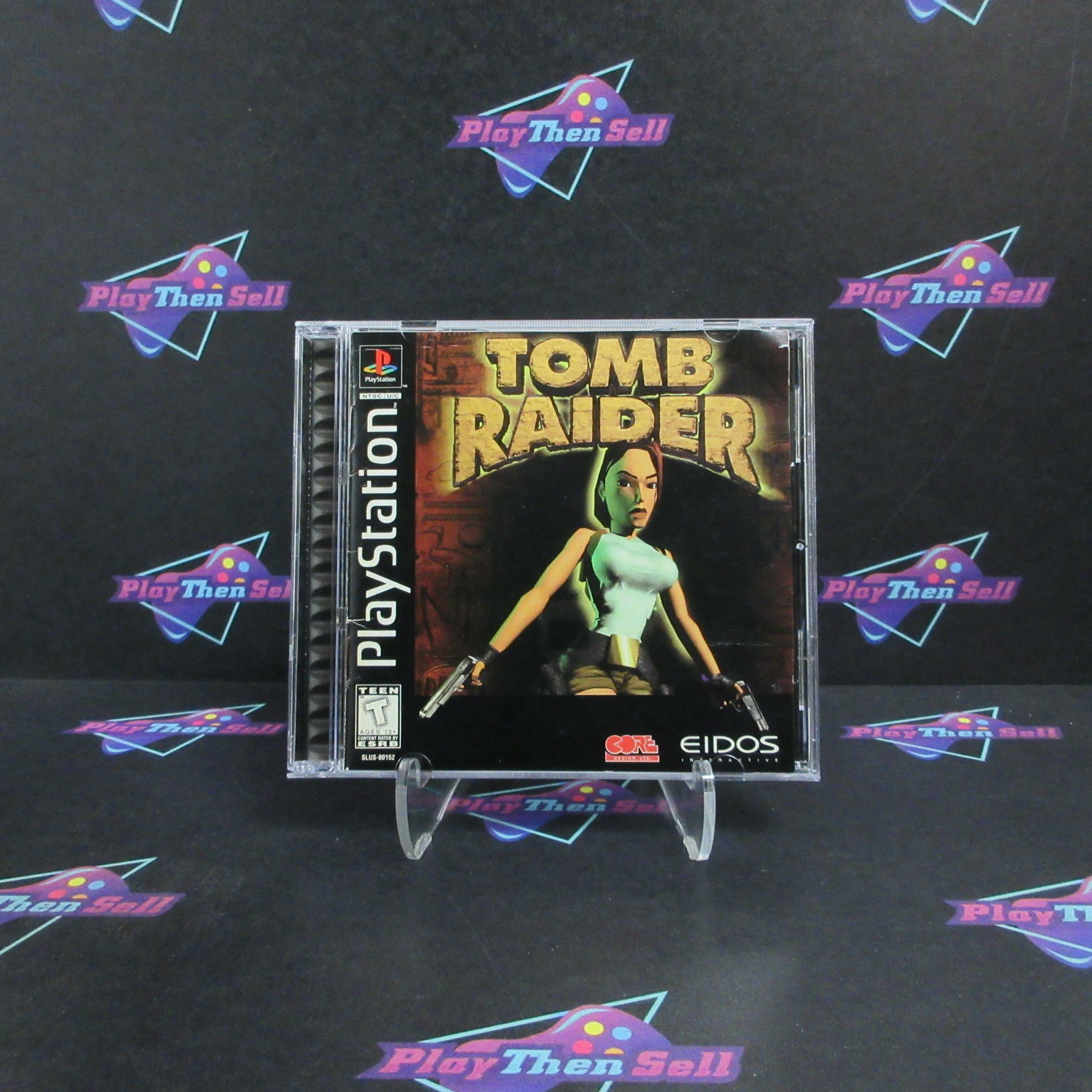 Tomb Raider PS1 PlayStation 1 + Reg Card Complete - Very Good