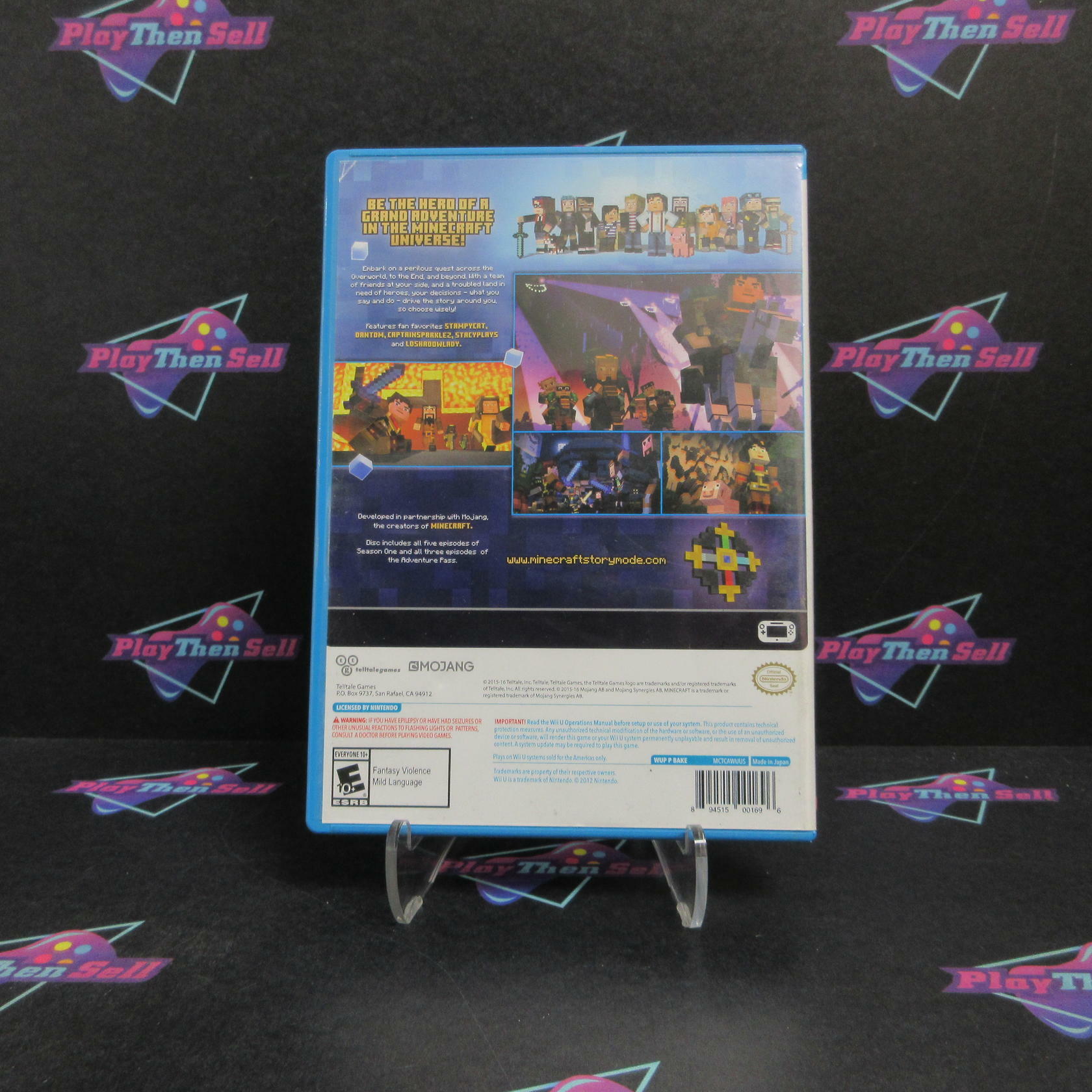 Minecraft Story Mode The Complete Adventure Nintendo Wii U - Very Good