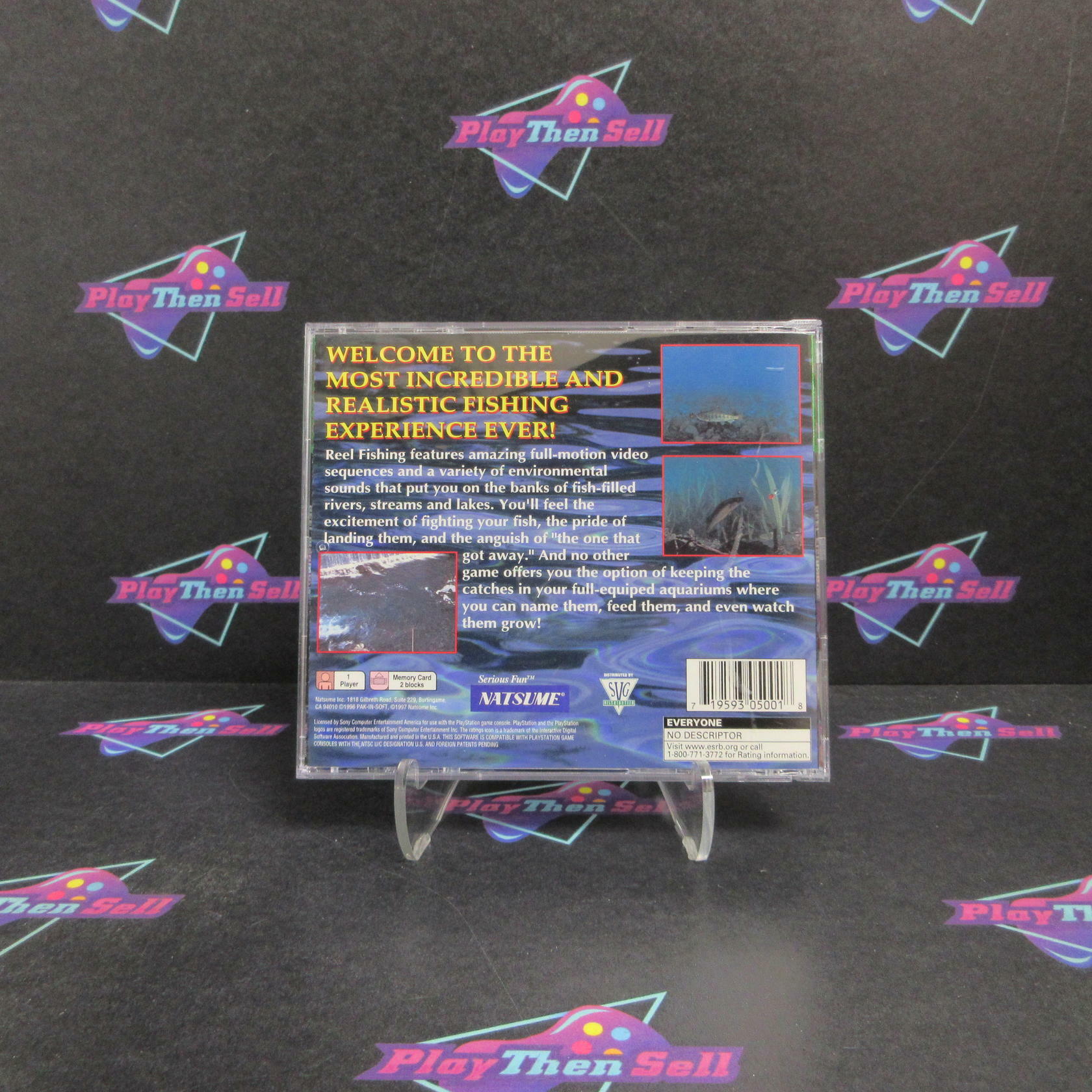 Reel Fishing PS1 PlayStation 1 GH Complete - Very Good