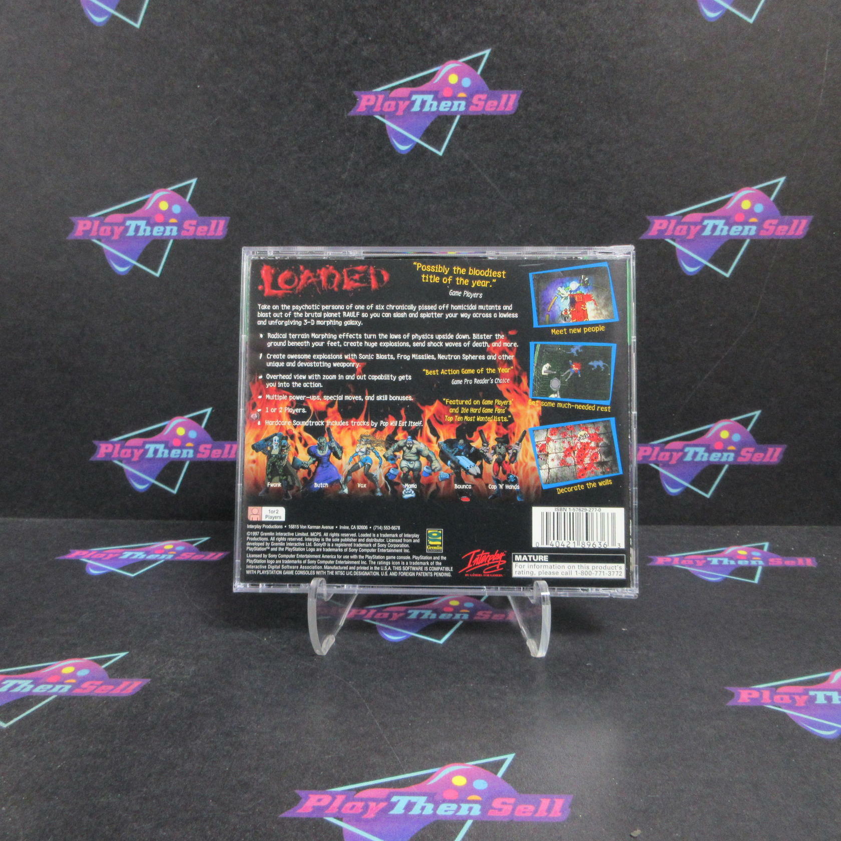 Loaded PS1 PlayStation 1 GH + Reg Card Complete - Refurbished