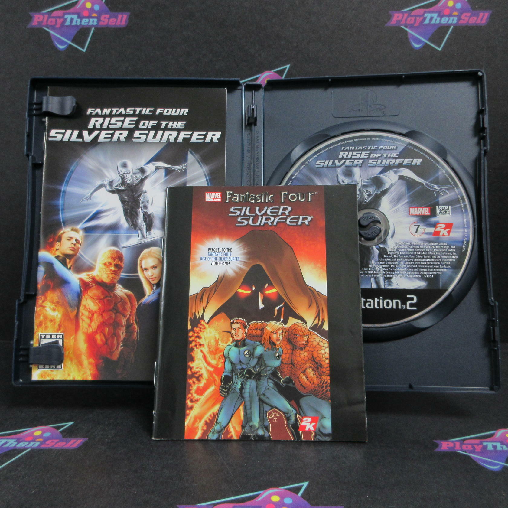 Fantastic 4 Rise of the Silver Surfer PS2 PlayStation 2 + Comic Complete - Refurbished